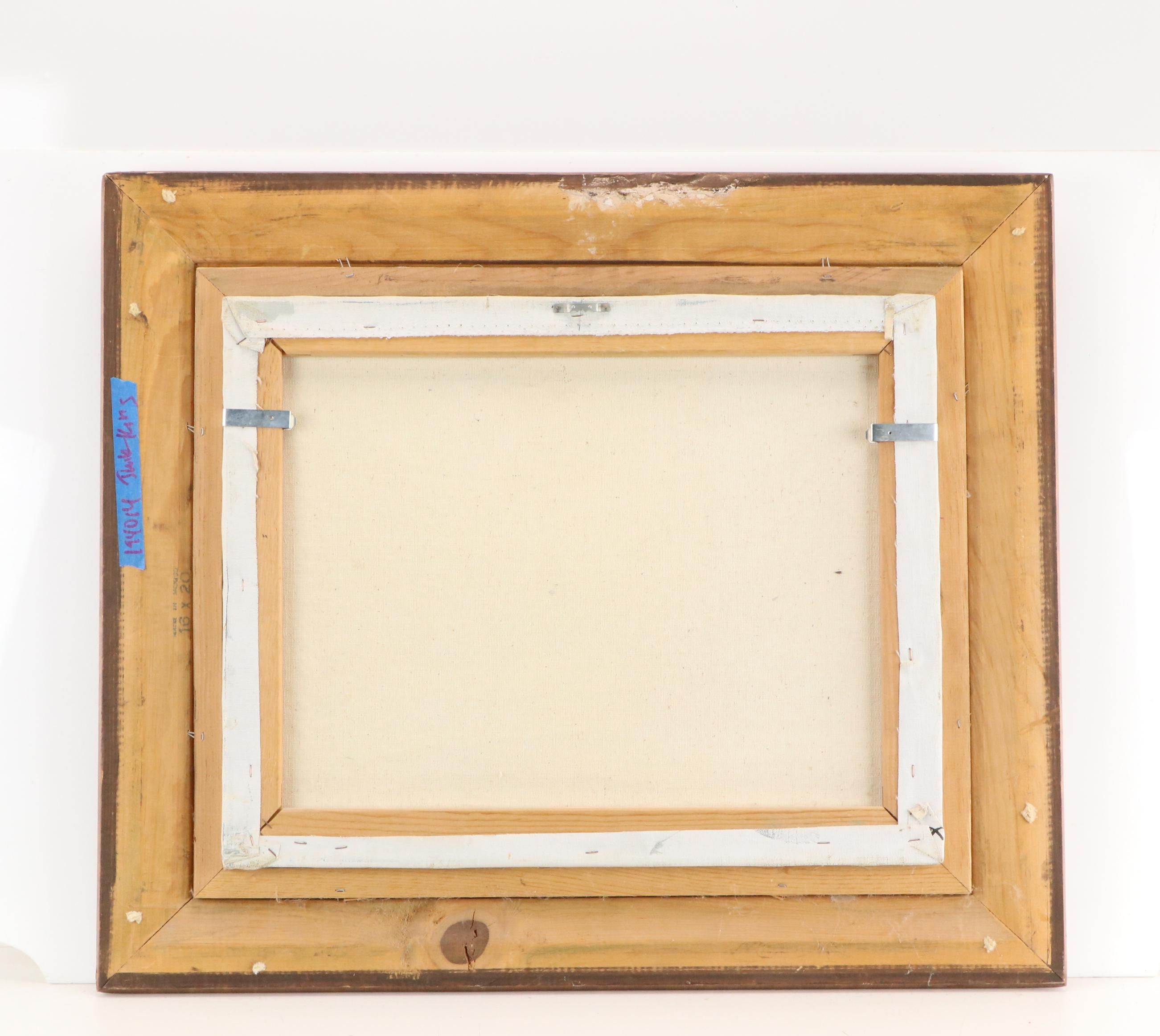 Barrister Oil Painting of Winter Landscape, 1970's