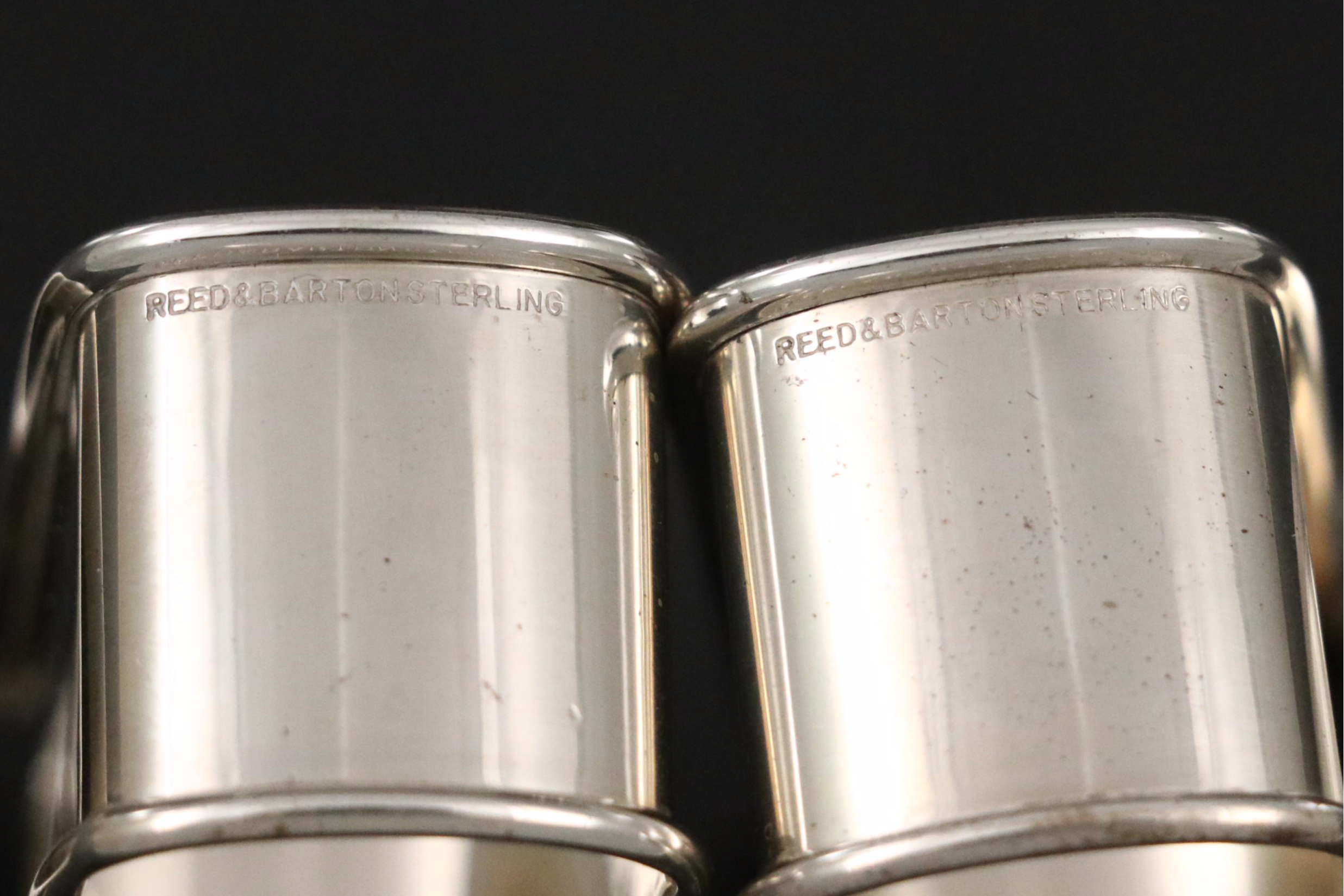 English Patterson & Sons Ltd. Sterling Napkin Ring with More Metal Napkin Rings
