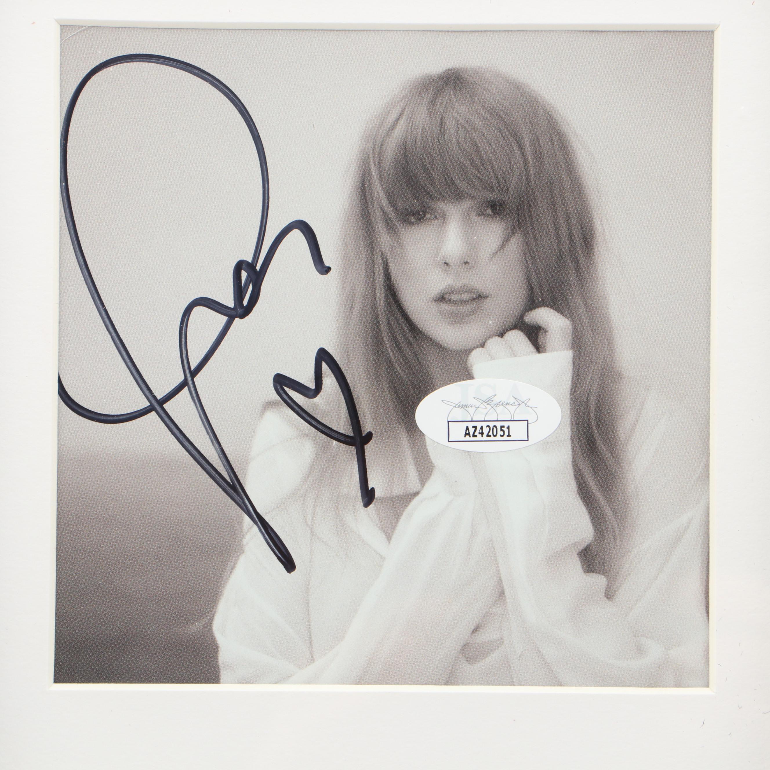 Taylor Swift Signed "The Tortured Poets Department" CD Card in Frame, JSA