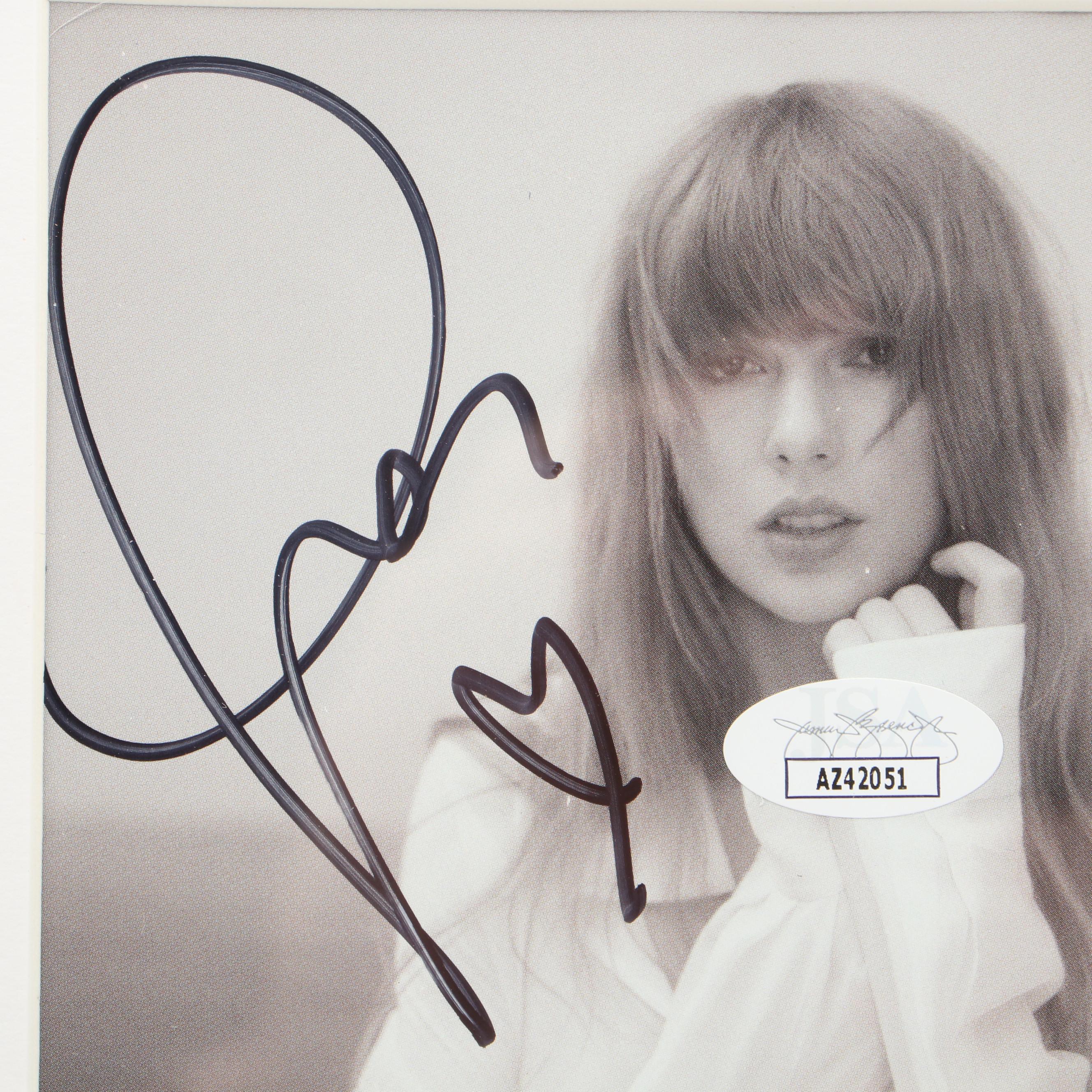 Taylor Swift Signed "The Tortured Poets Department" CD Card in Frame, JSA
