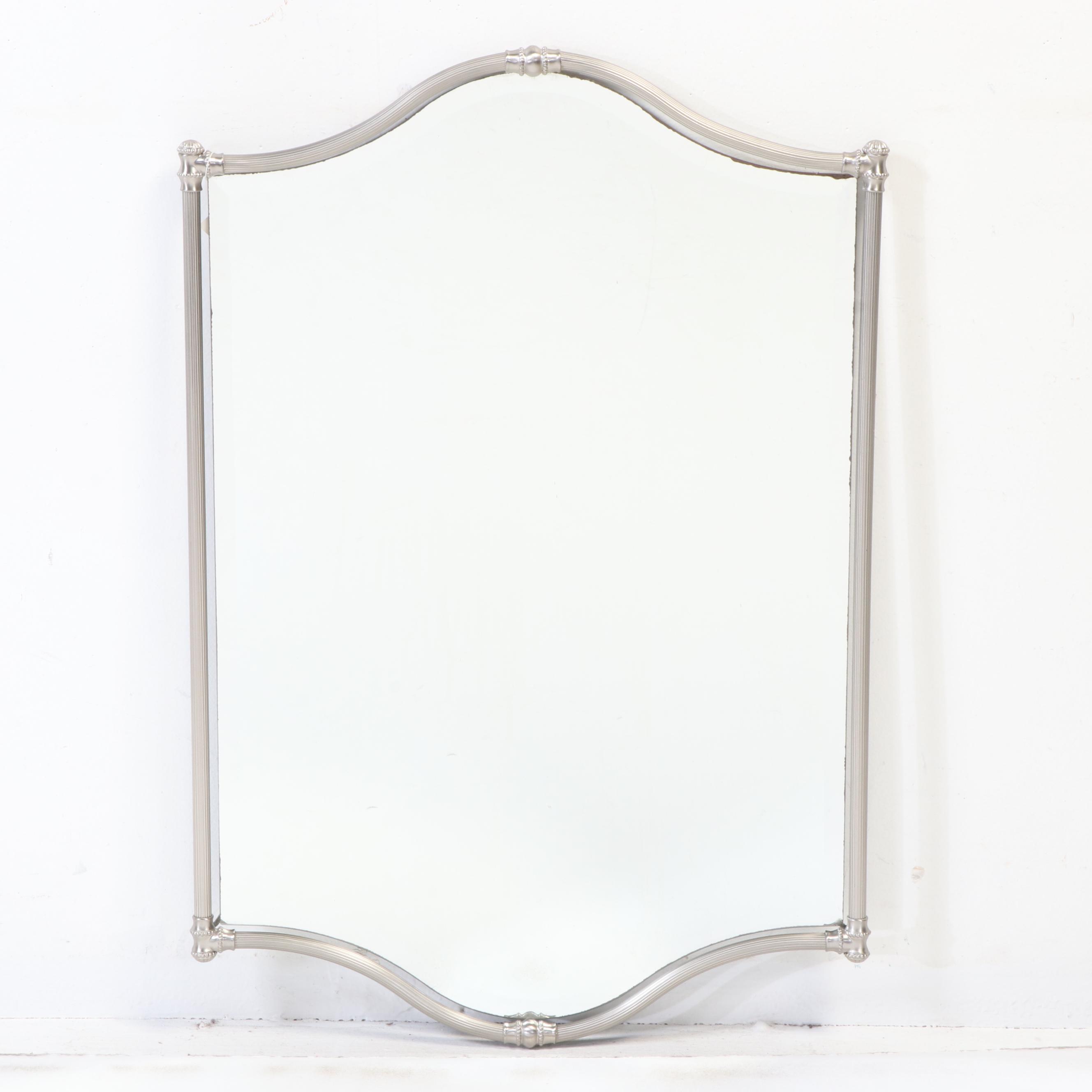 Murray Feiss Silver Tone Metal Wall Dresser Mirror