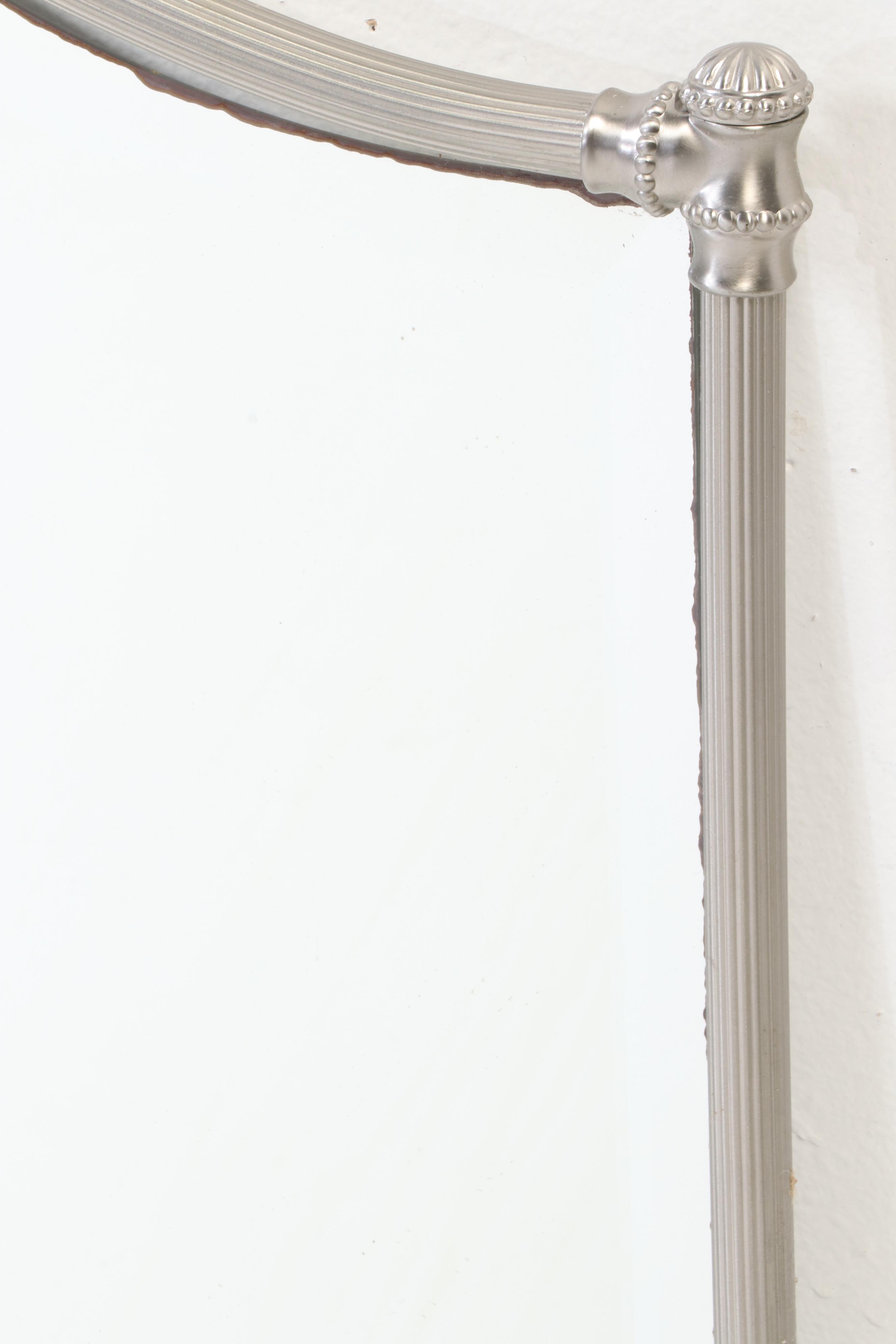 Murray Feiss Silver Tone Metal Wall Dresser Mirror