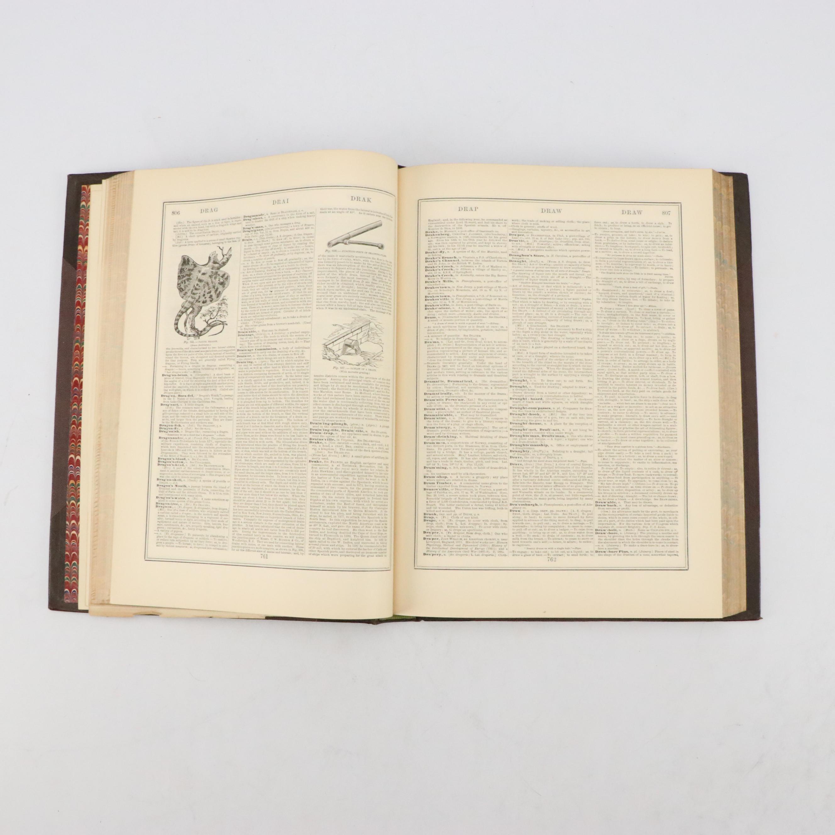 "Zell's Encyclopedia and Atlas" Near-Complete Set by Leo de Colange, 1886