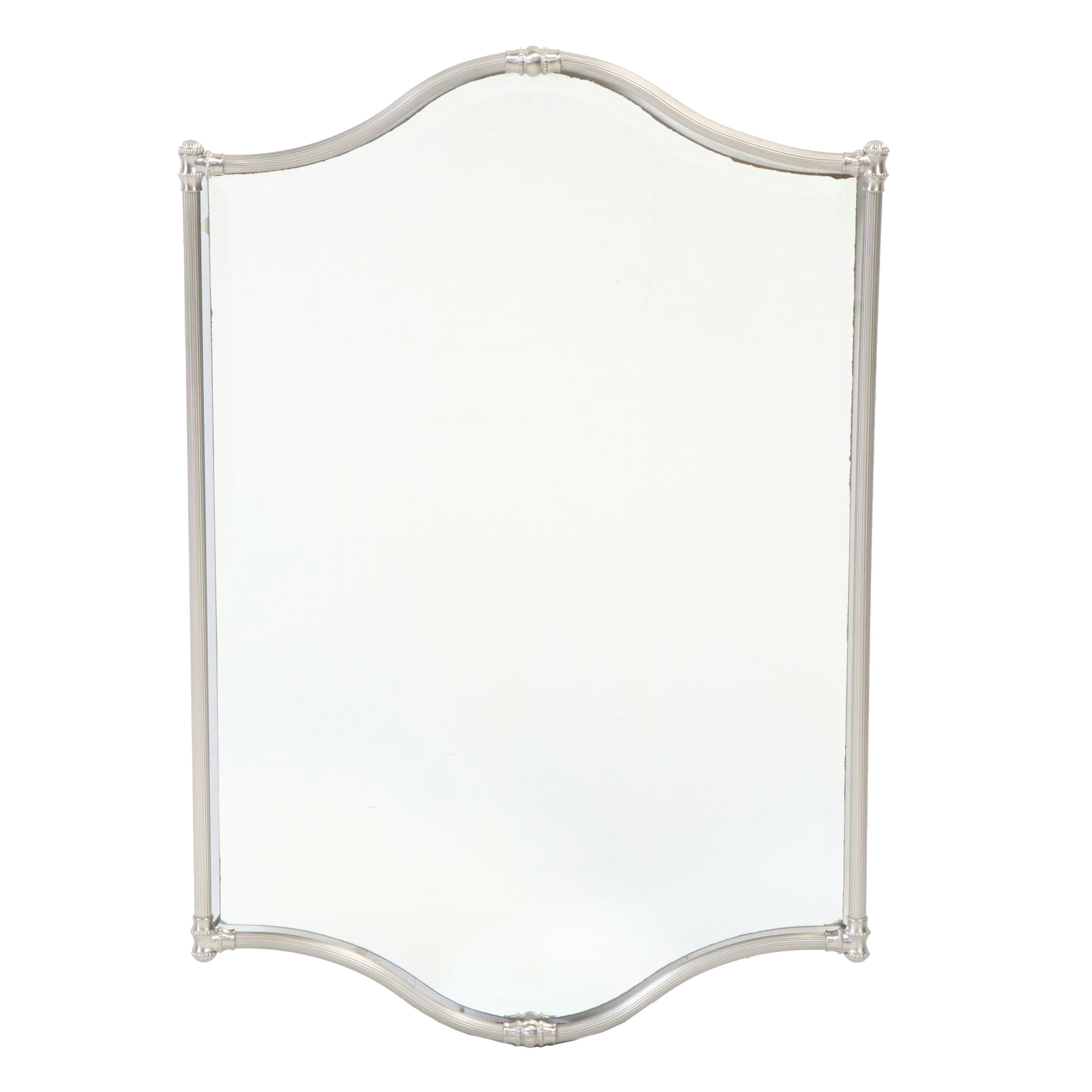 Murray Feiss Silver Tone Metal Wall Dresser Mirror