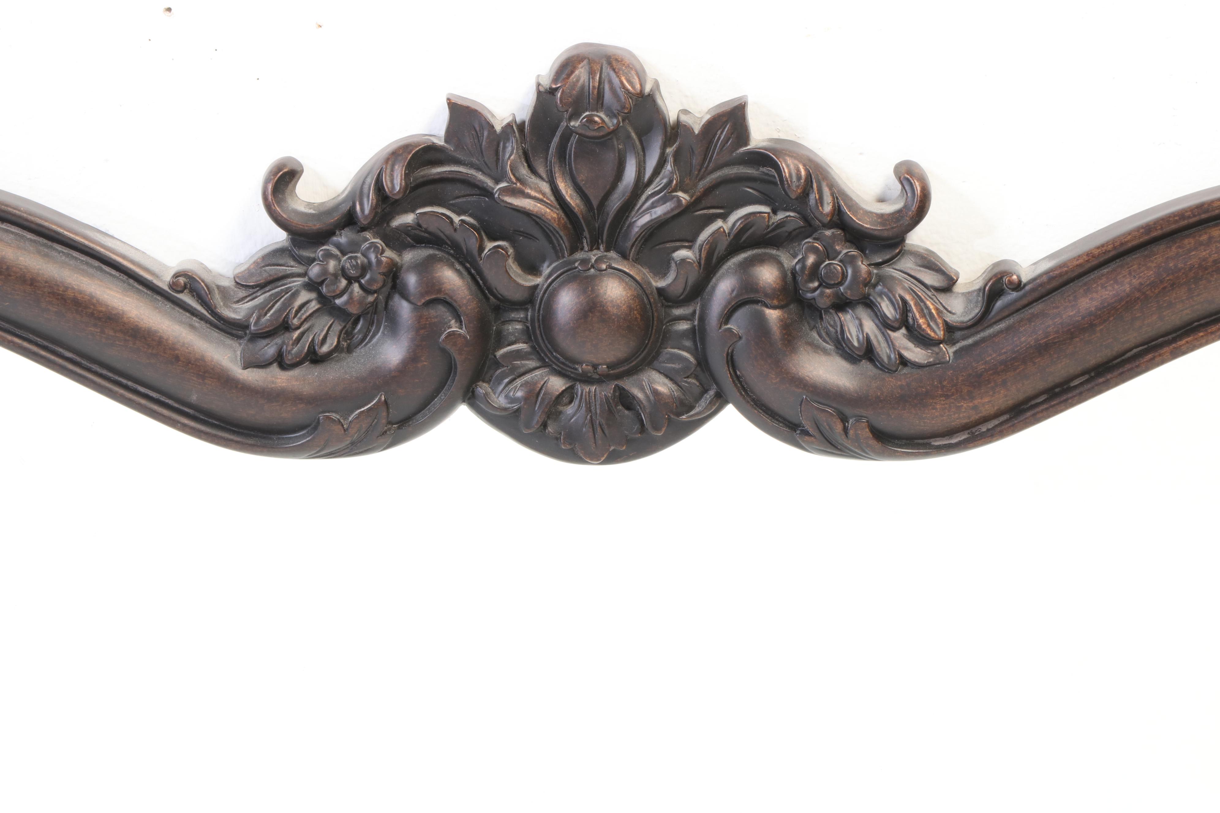 Howard Elliott Collection "Eliza" Bronze Finish Wall Mirror, Contemporary