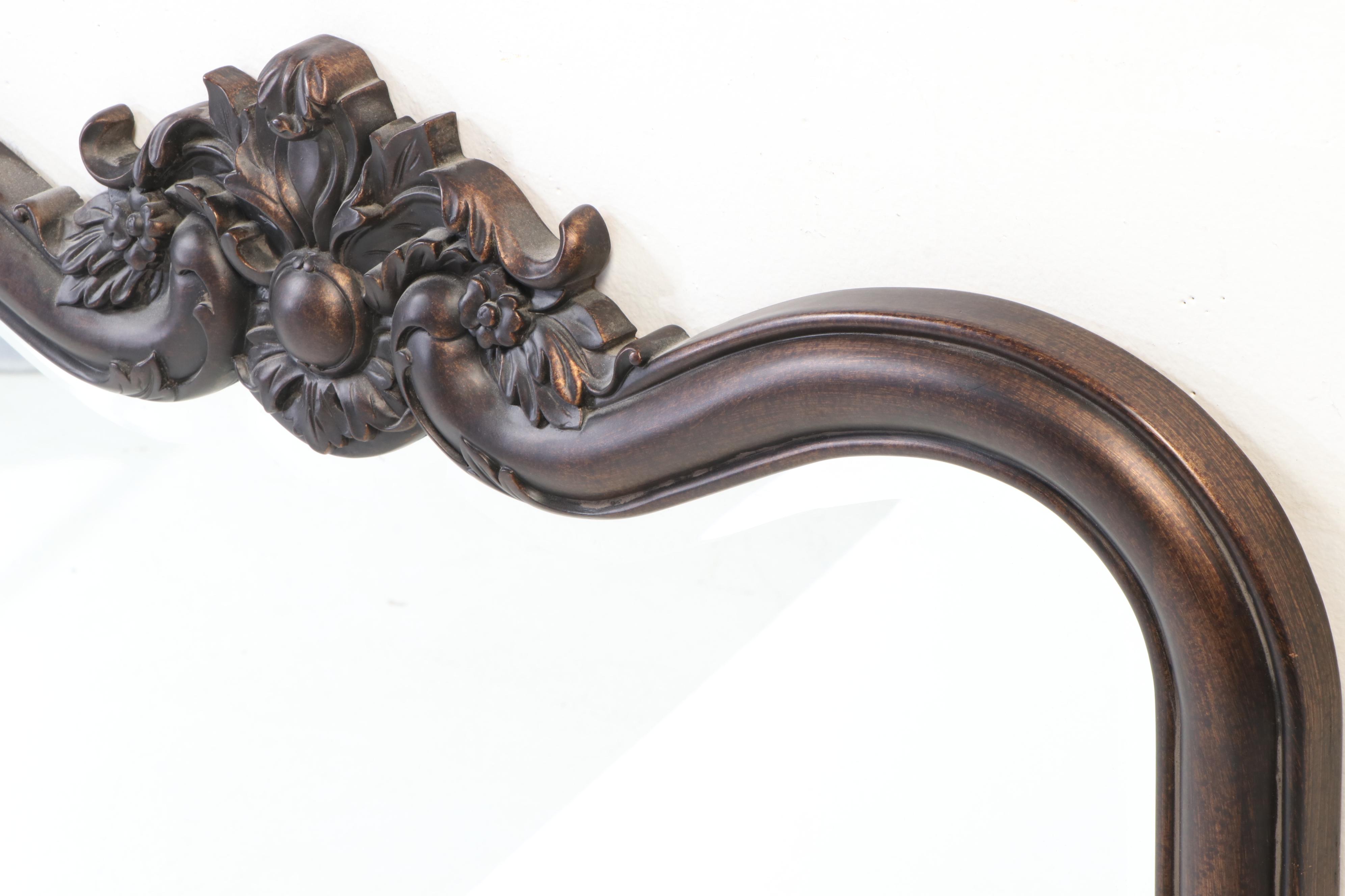 Howard Elliott Collection "Eliza" Bronze Finish Wall Mirror, Contemporary