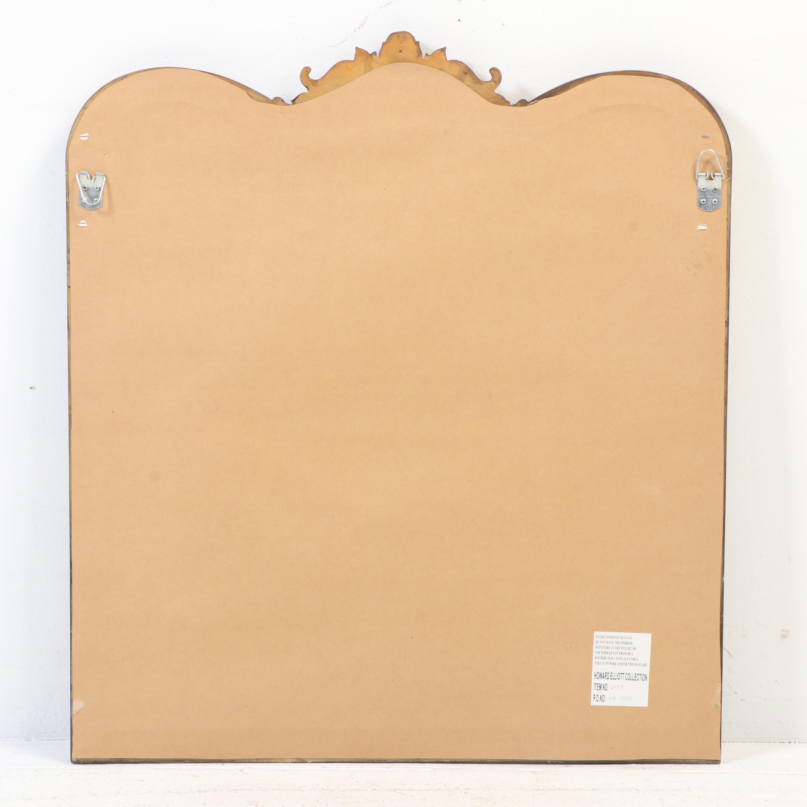 Howard Elliott Collection "Eliza" Bronze Finish Wall Mirror, Contemporary