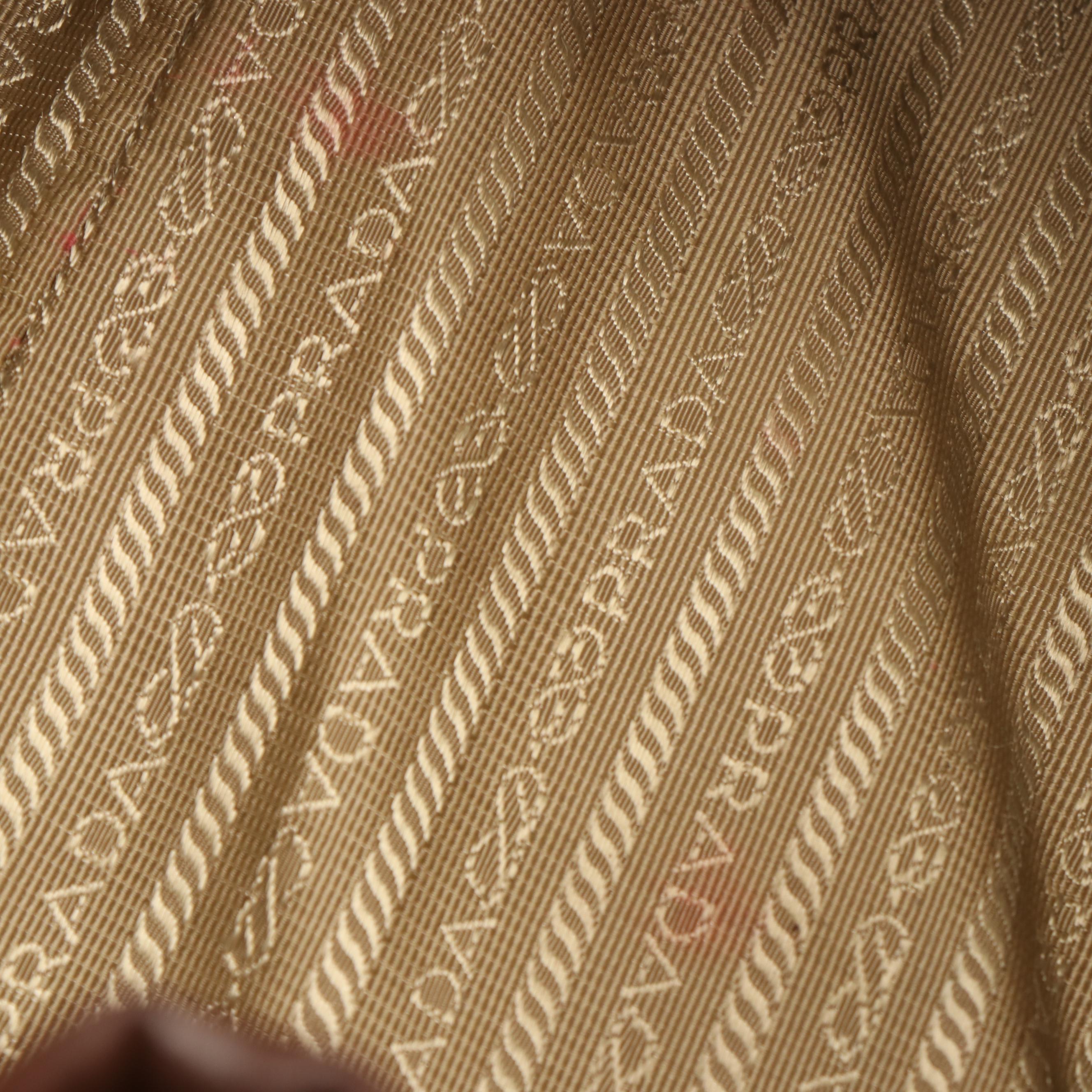 Prada Beige Canvas Jacquard Convertible Tote Bag