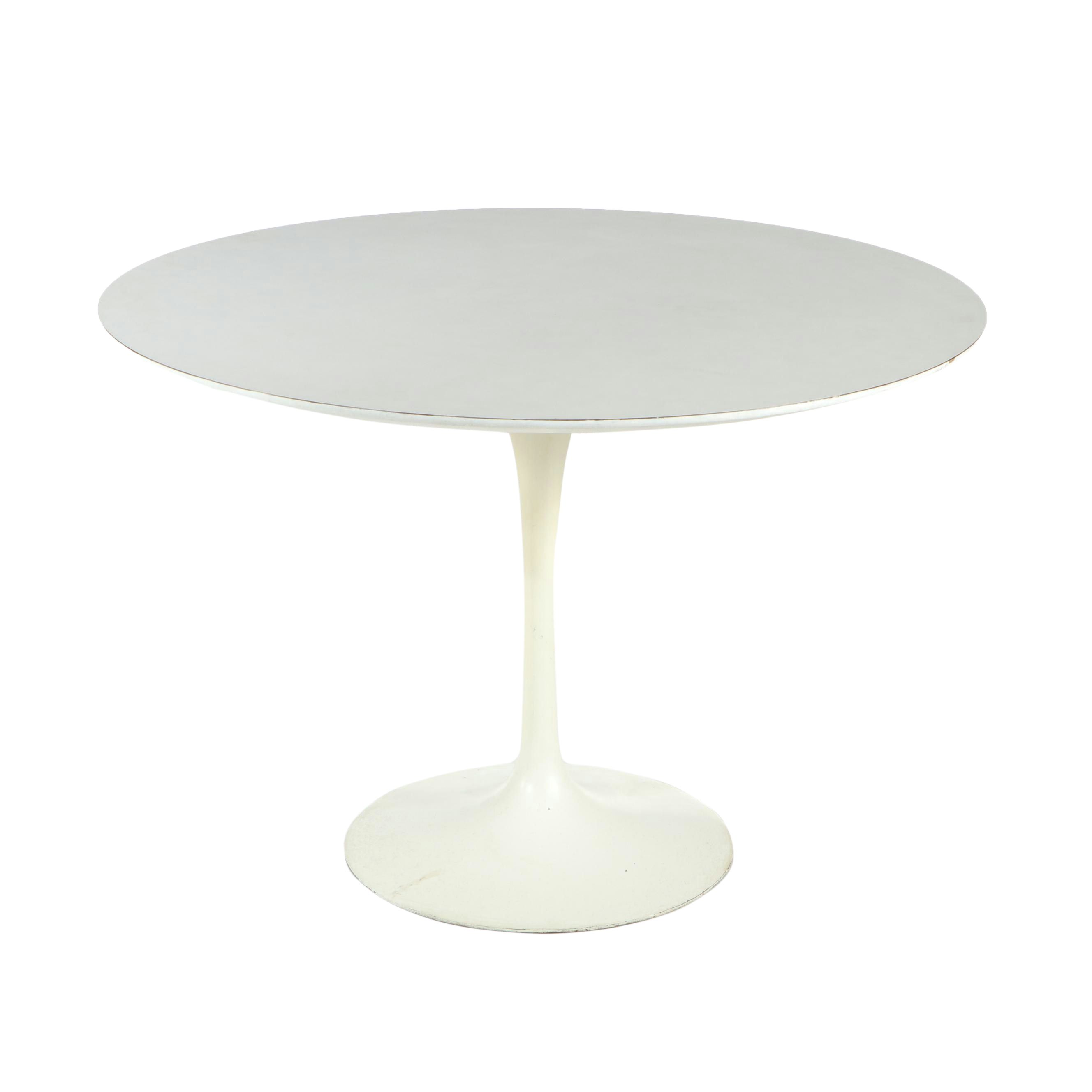 Eero Saarinen for Knoll Painted Steel and Laminate Top "Tulip" Dining Table