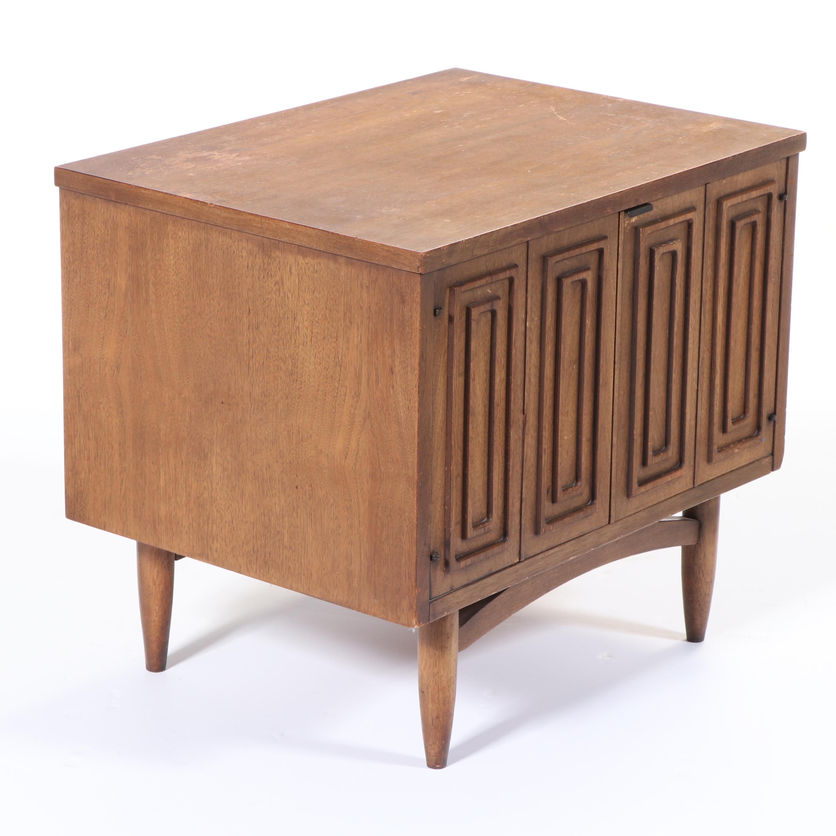 Pair of Mid Century Modern Walnut Side Cabinets