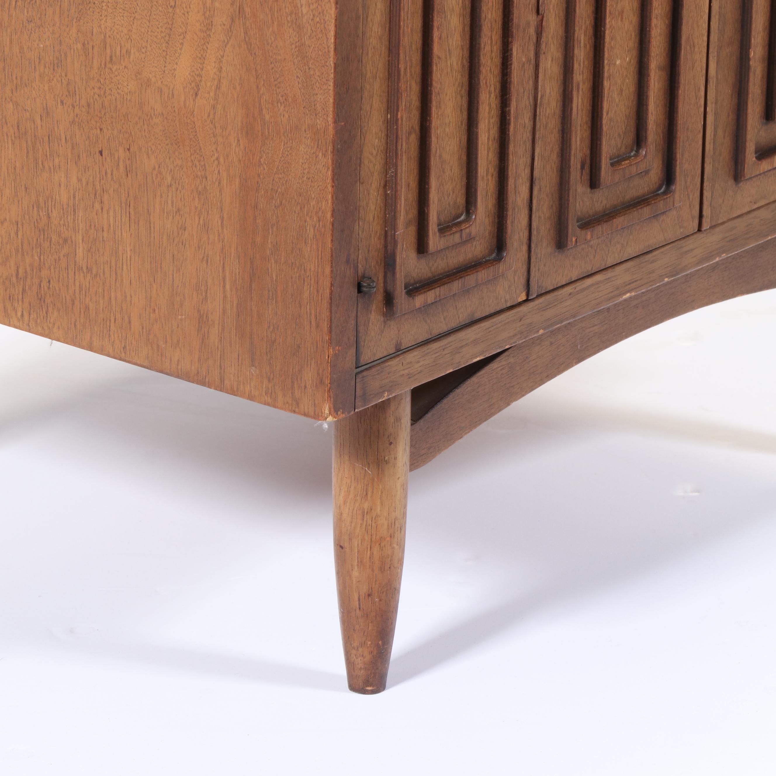 Pair of Mid Century Modern Walnut Side Cabinets