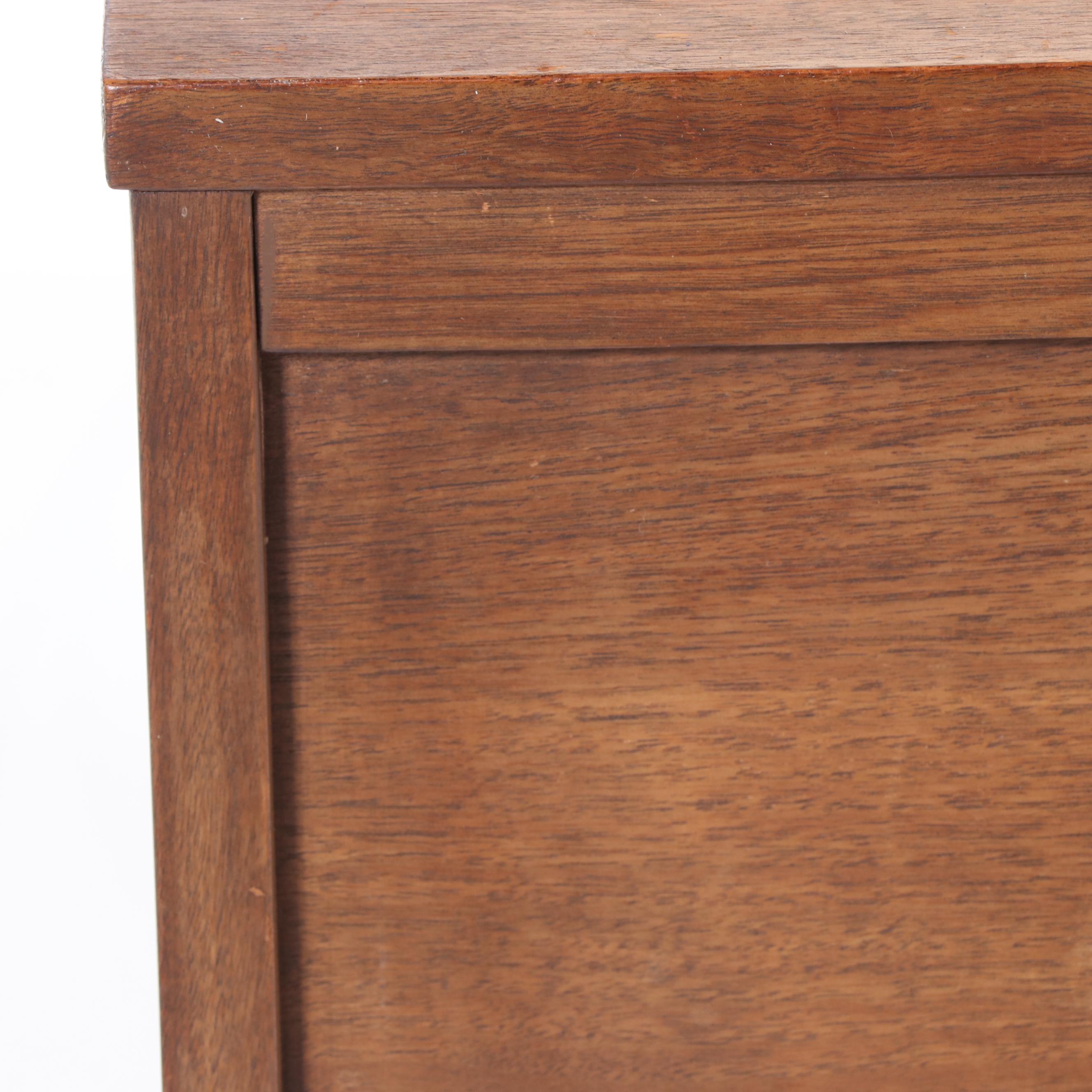 Pair of Mid Century Modern Walnut Side Cabinets