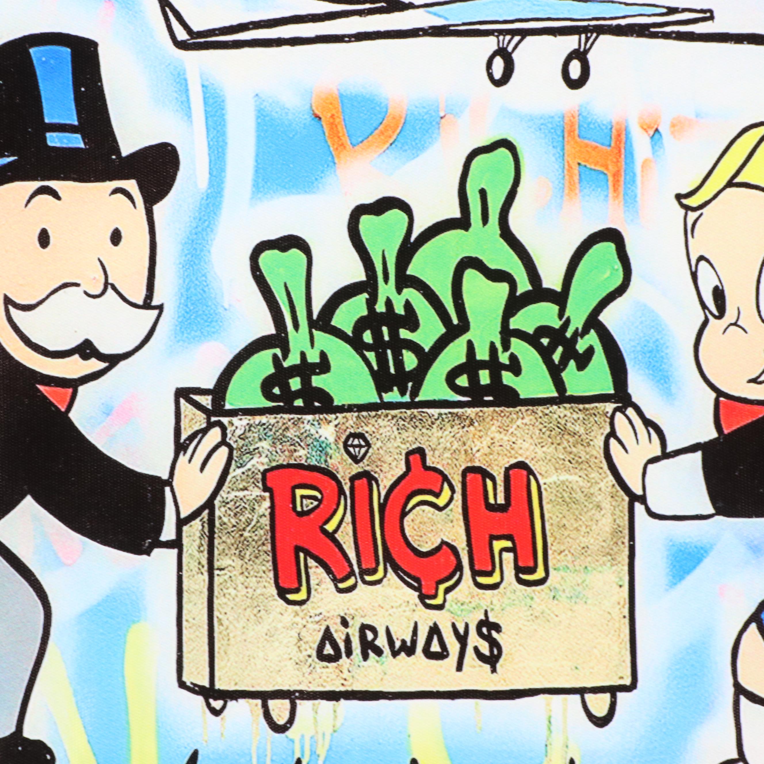 Pop Art Mr. Monopoly Giclées After Alec Monopoly and Mike Mozart