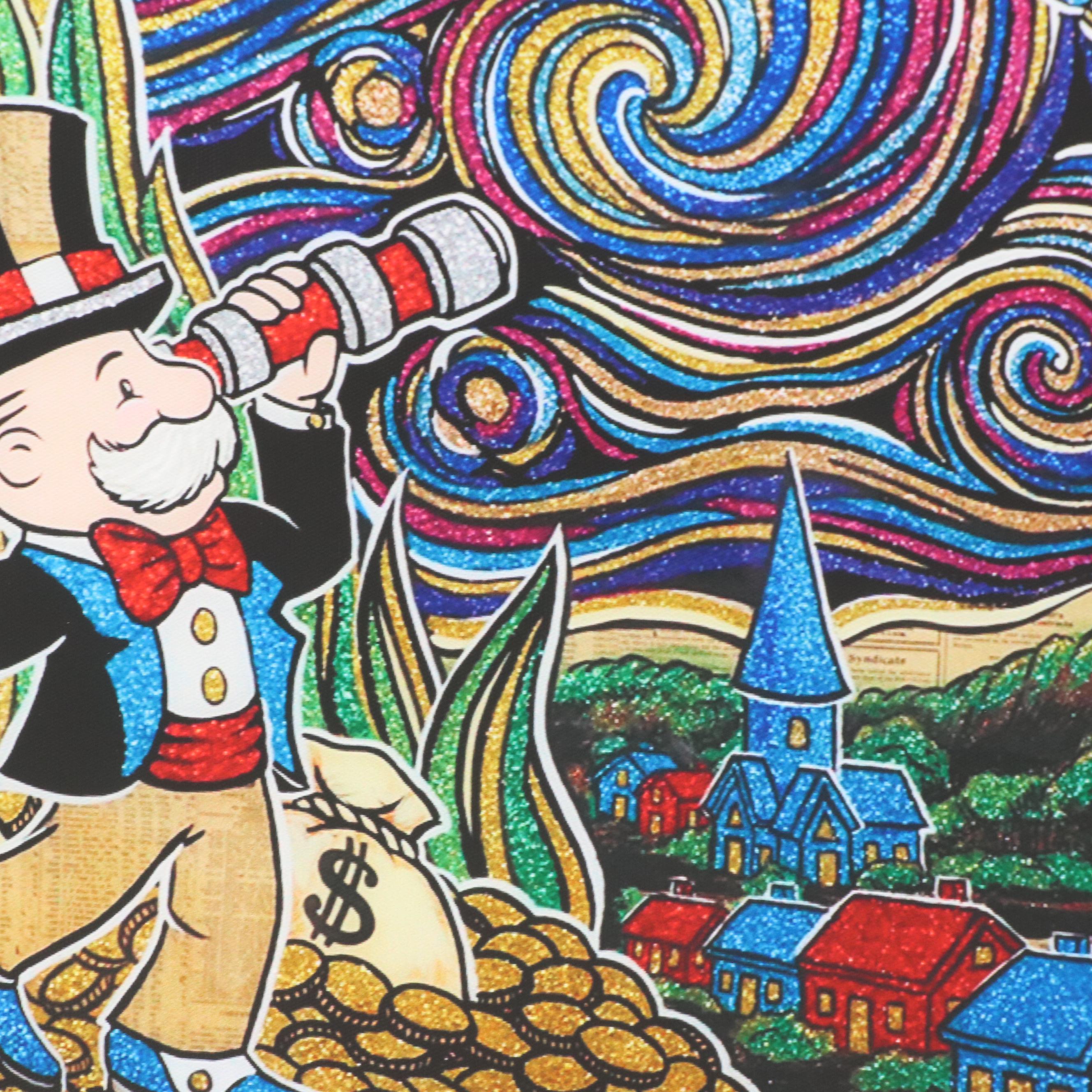 Pop Art Mr. Monopoly Giclées After Alec Monopoly and Mike Mozart