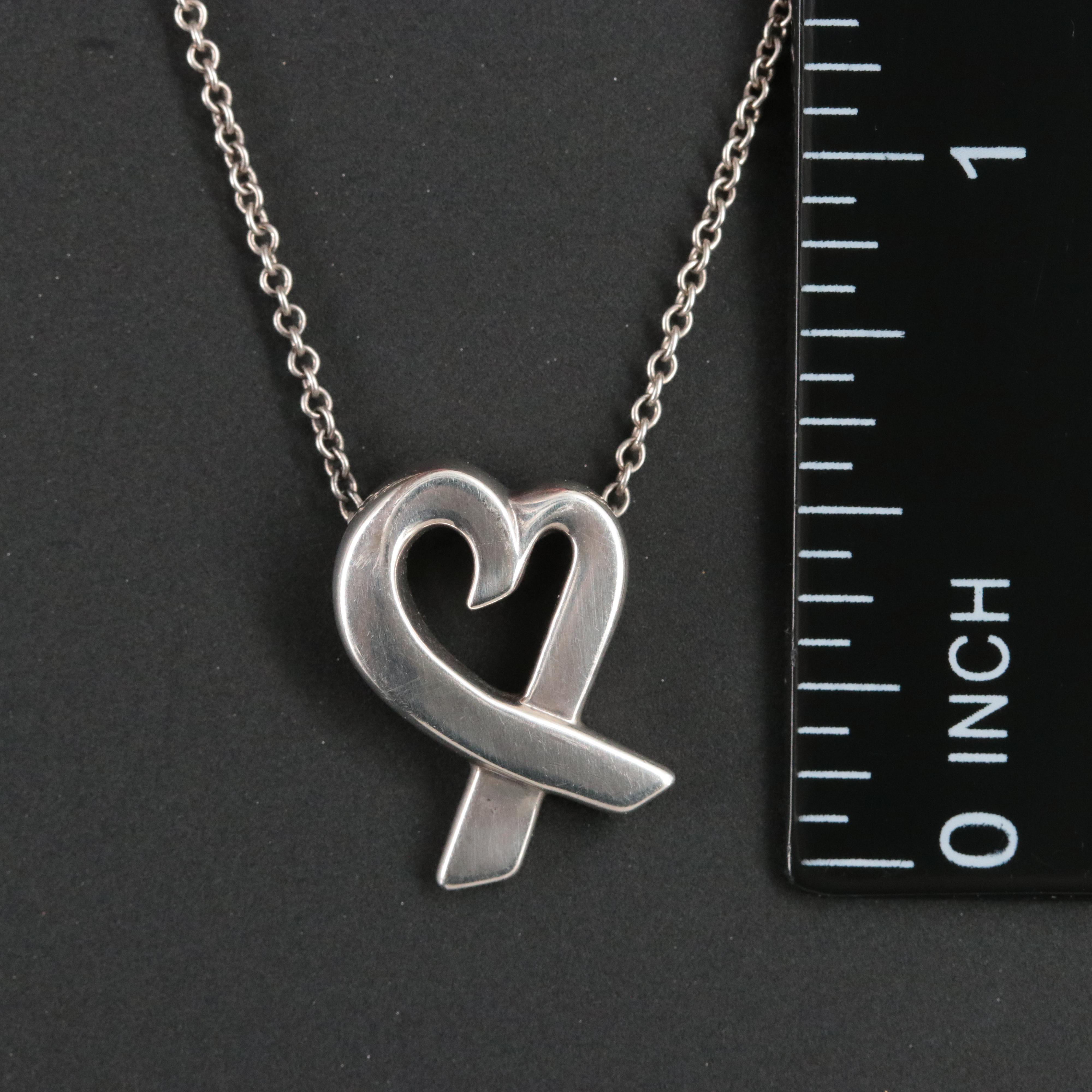 Paloma Picasso for Tiffany & Co. Loving Heart Sterling Necklace