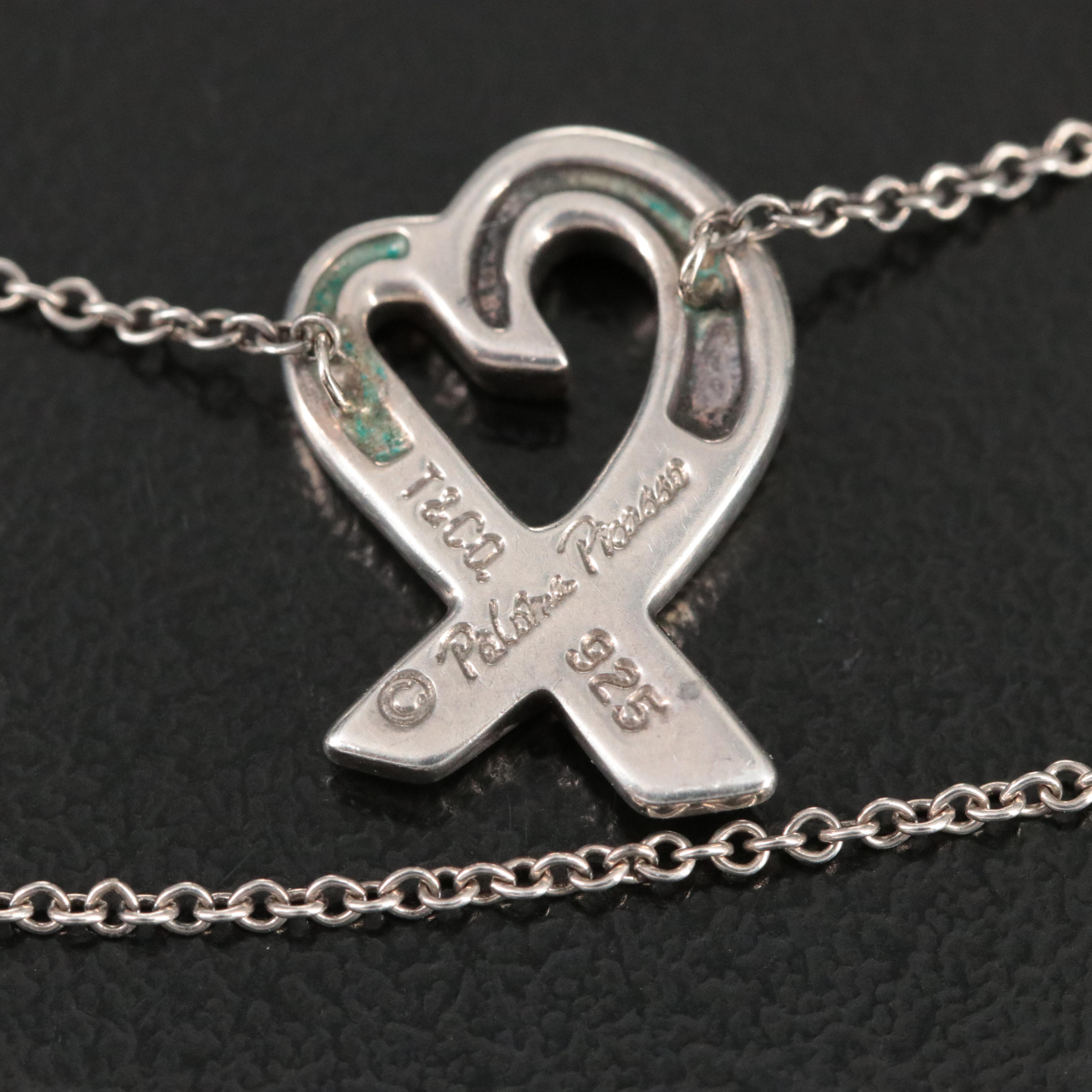 Paloma Picasso for Tiffany & Co. Loving Heart Sterling Necklace