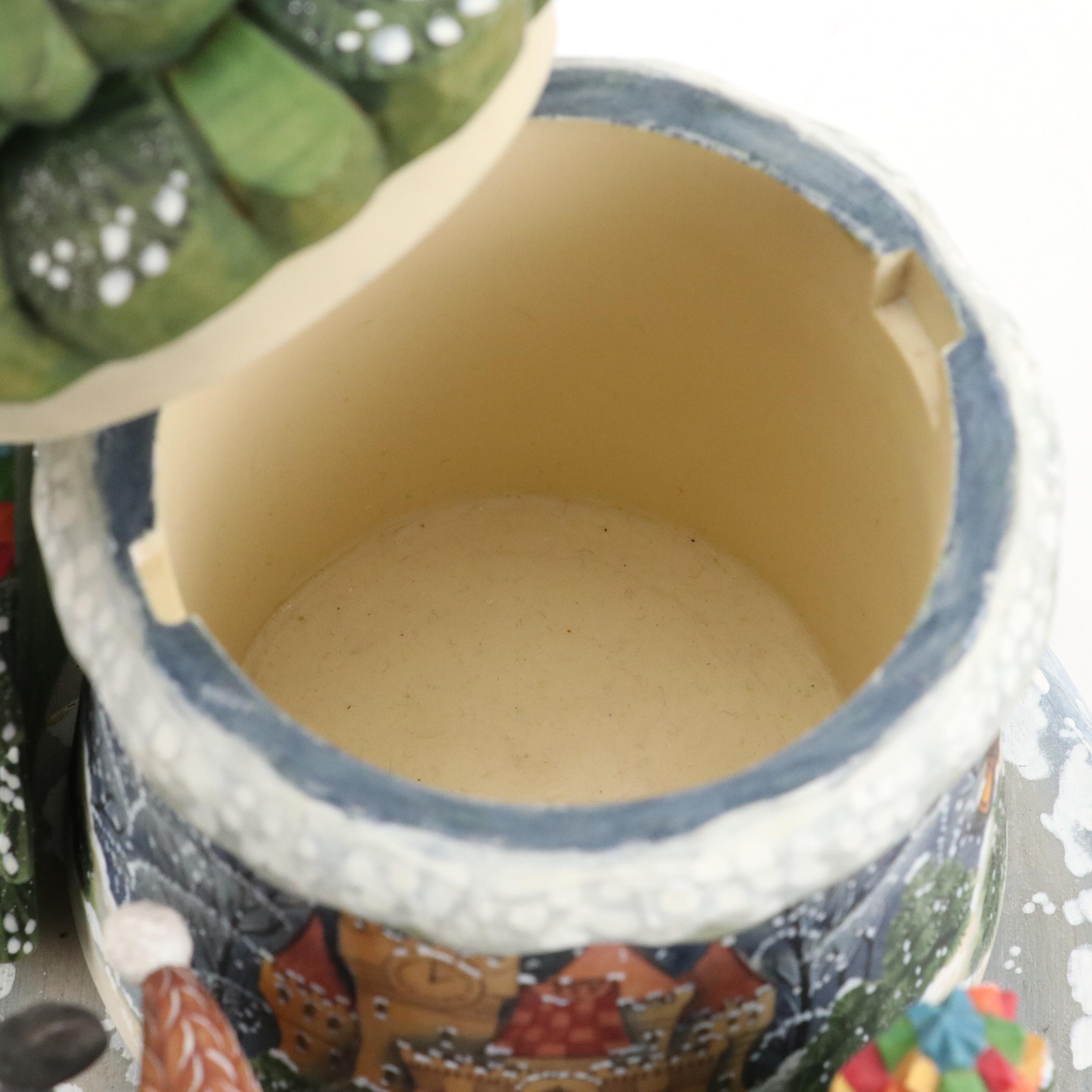 G. DeBrekht "Mickey and Minnie's Winter Wonderland" Rotating Music Box, 2004