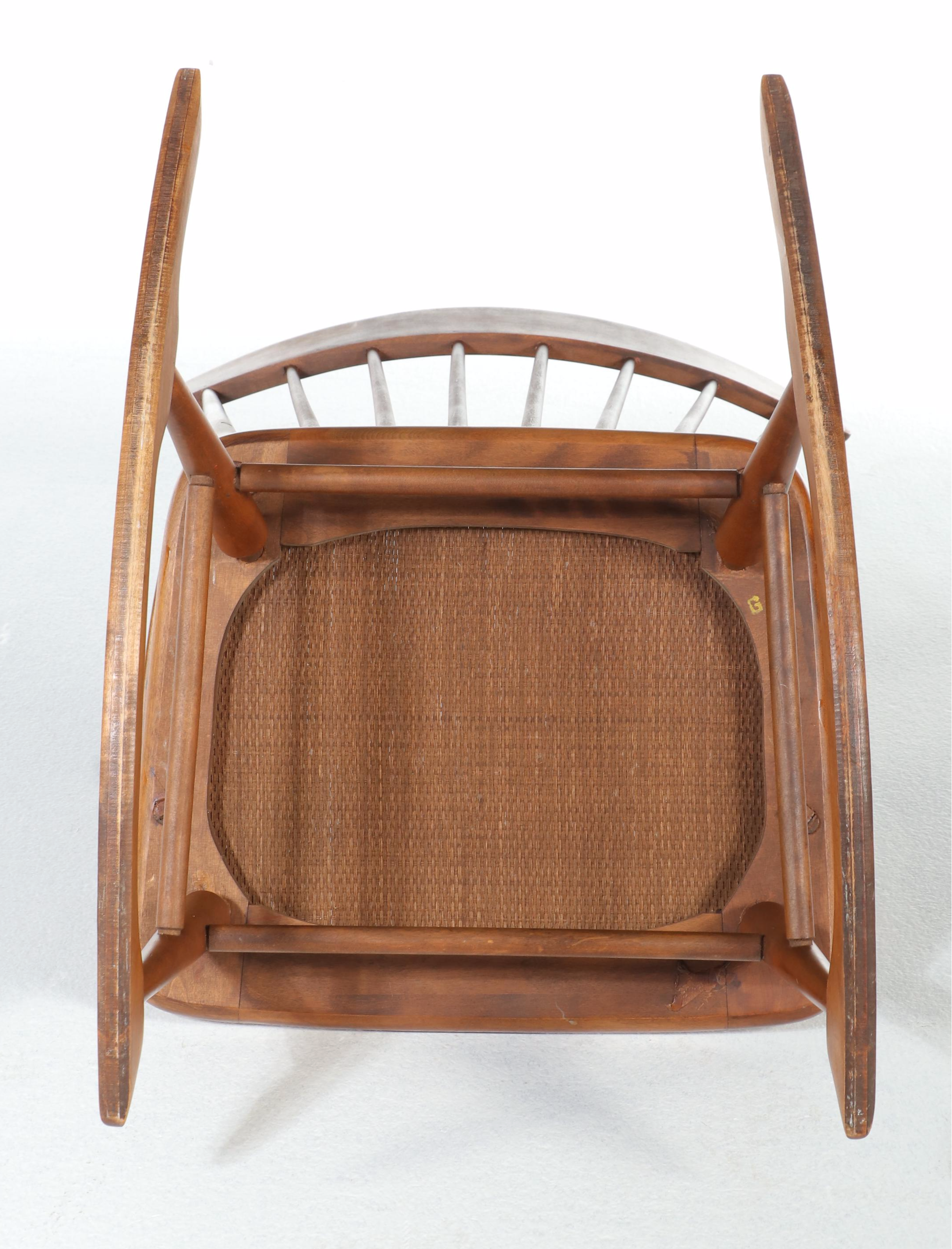Mid Century Modern Walnut Rocking Chair, Manner of George Nakashima