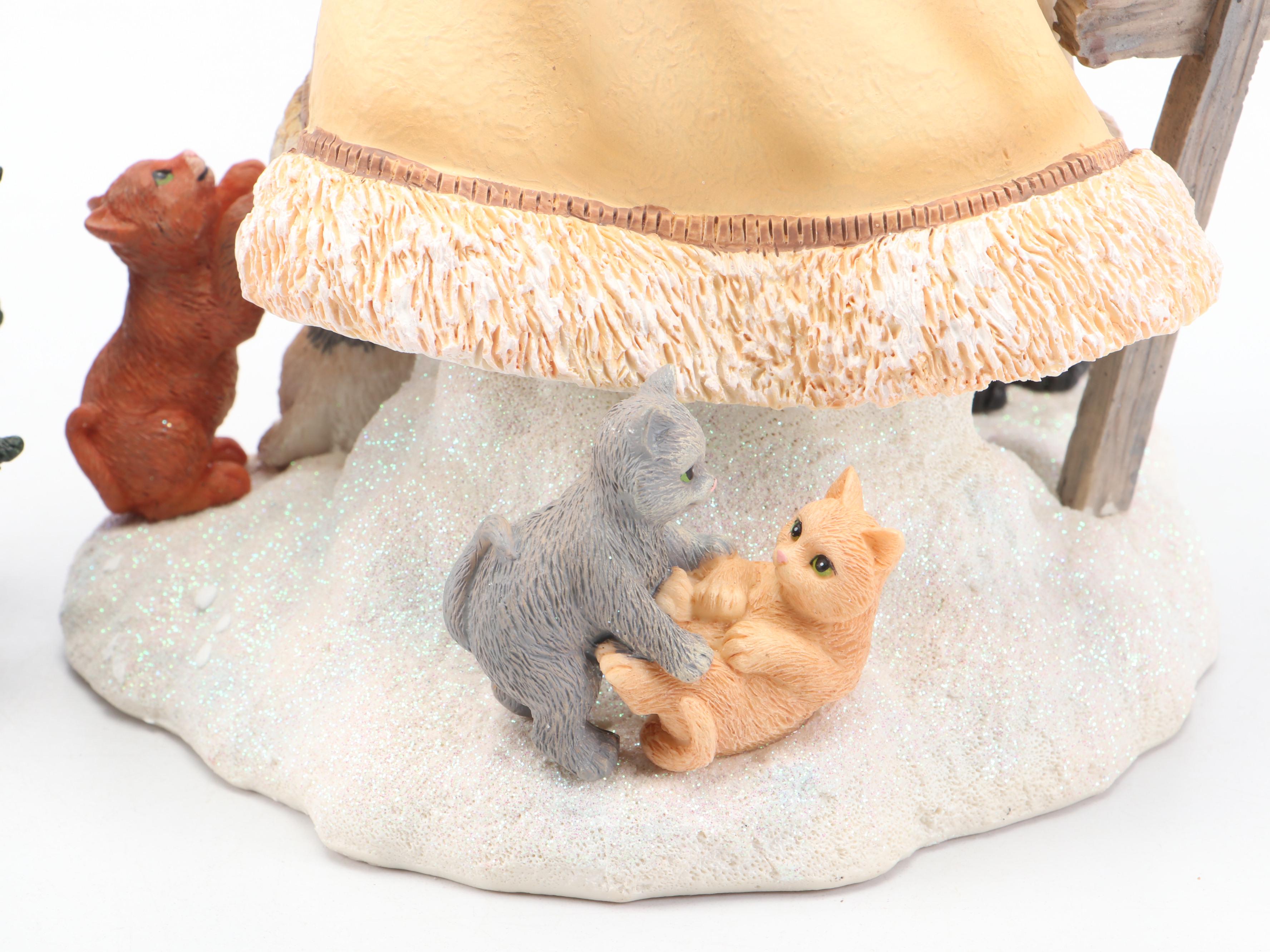 Pipka Santas Resin Limited Edition "Rescue Santa" and "Nativity Tree"