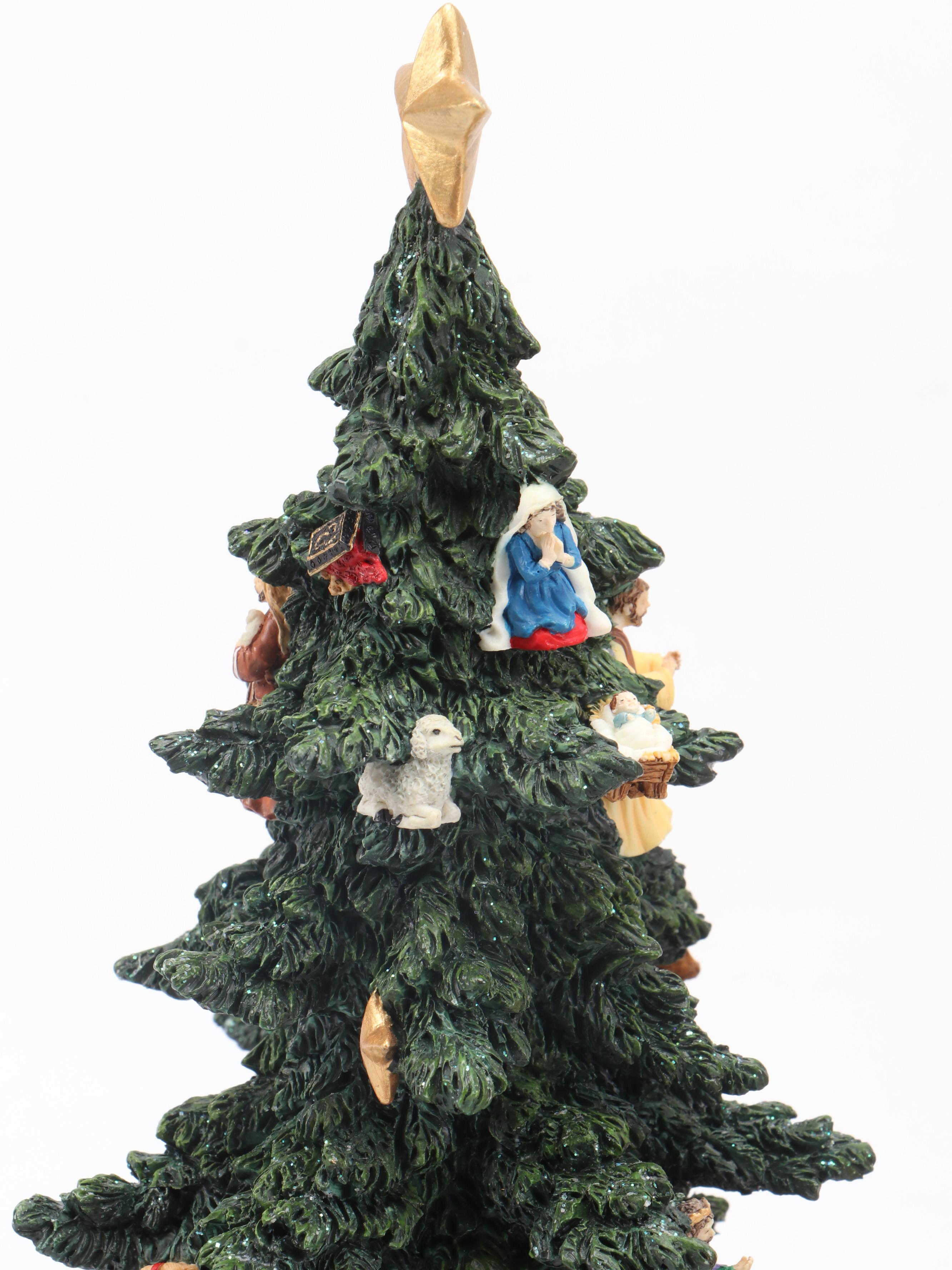 Pipka Santas Resin Limited Edition "Rescue Santa" and "Nativity Tree"