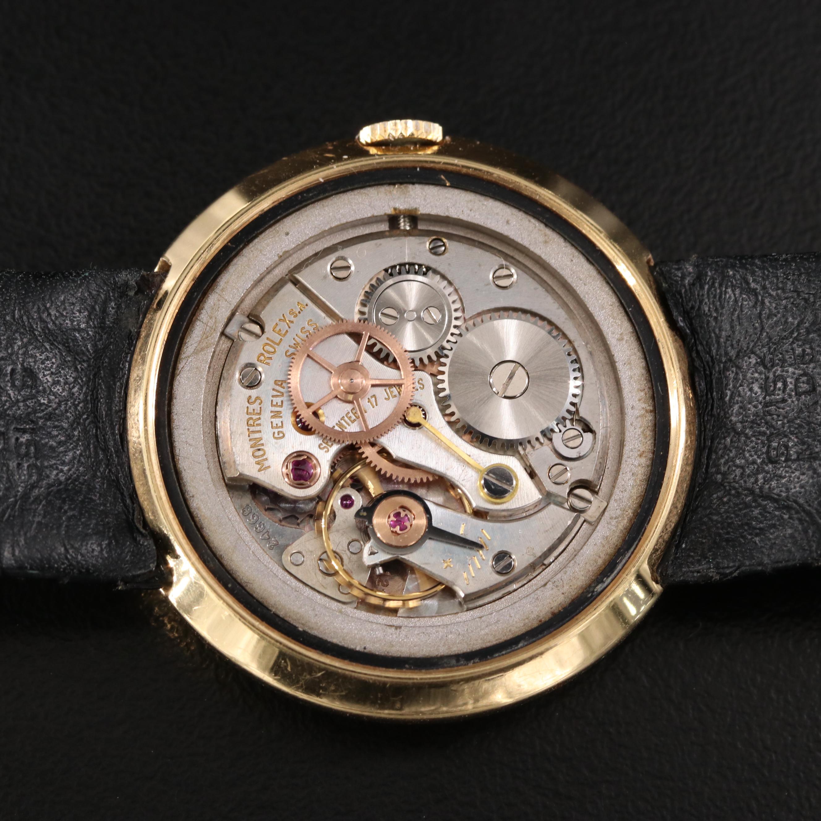 Vintage Rolex Precision 18K Manual Wind Watch