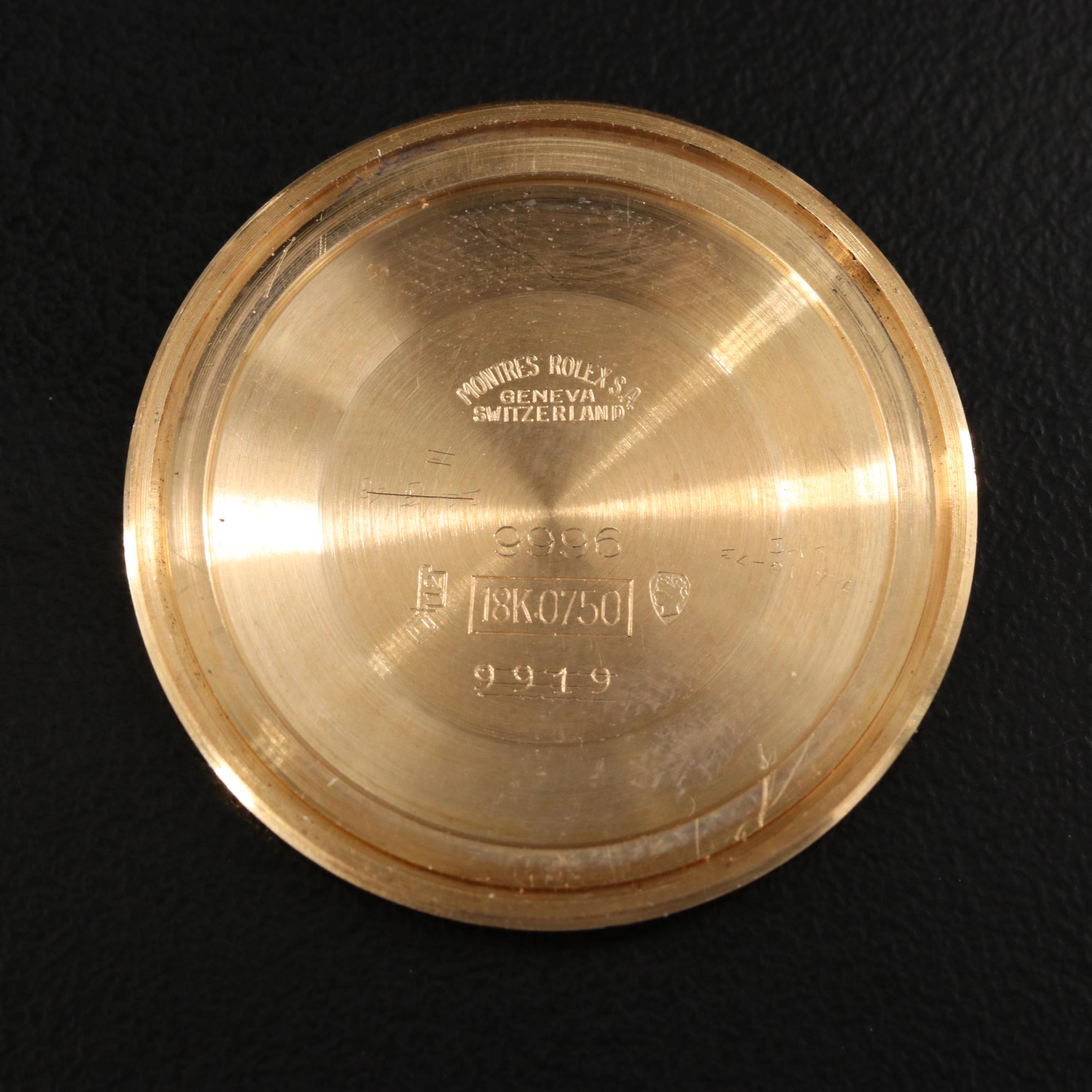 Vintage Rolex Precision 18K Manual Wind Watch