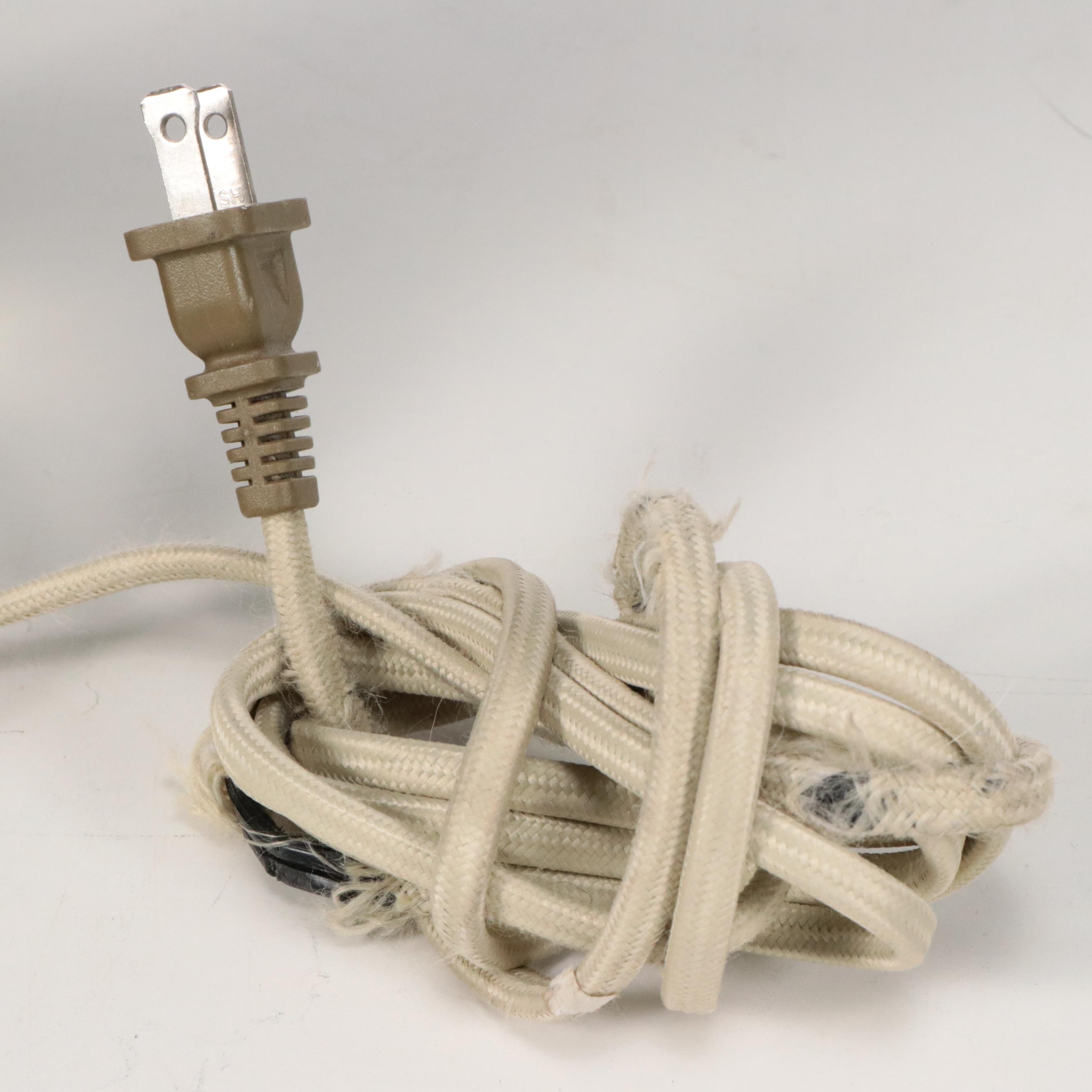 Hand-Carved Wooden Baluster on Acrylic Table Lamps with Custom Drum Shades