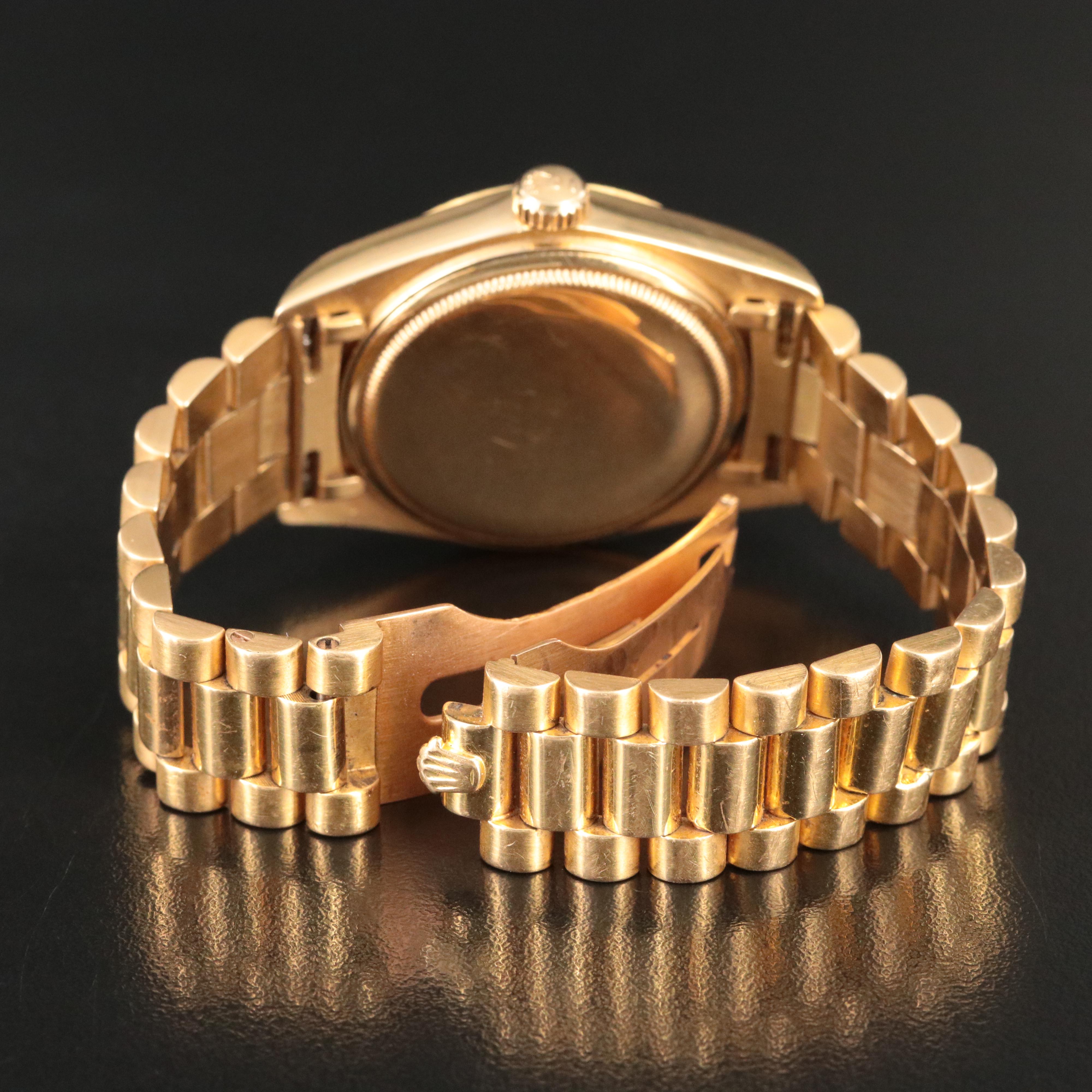 1979 Rolex Day-Date President Custom Diamond Dial Watch