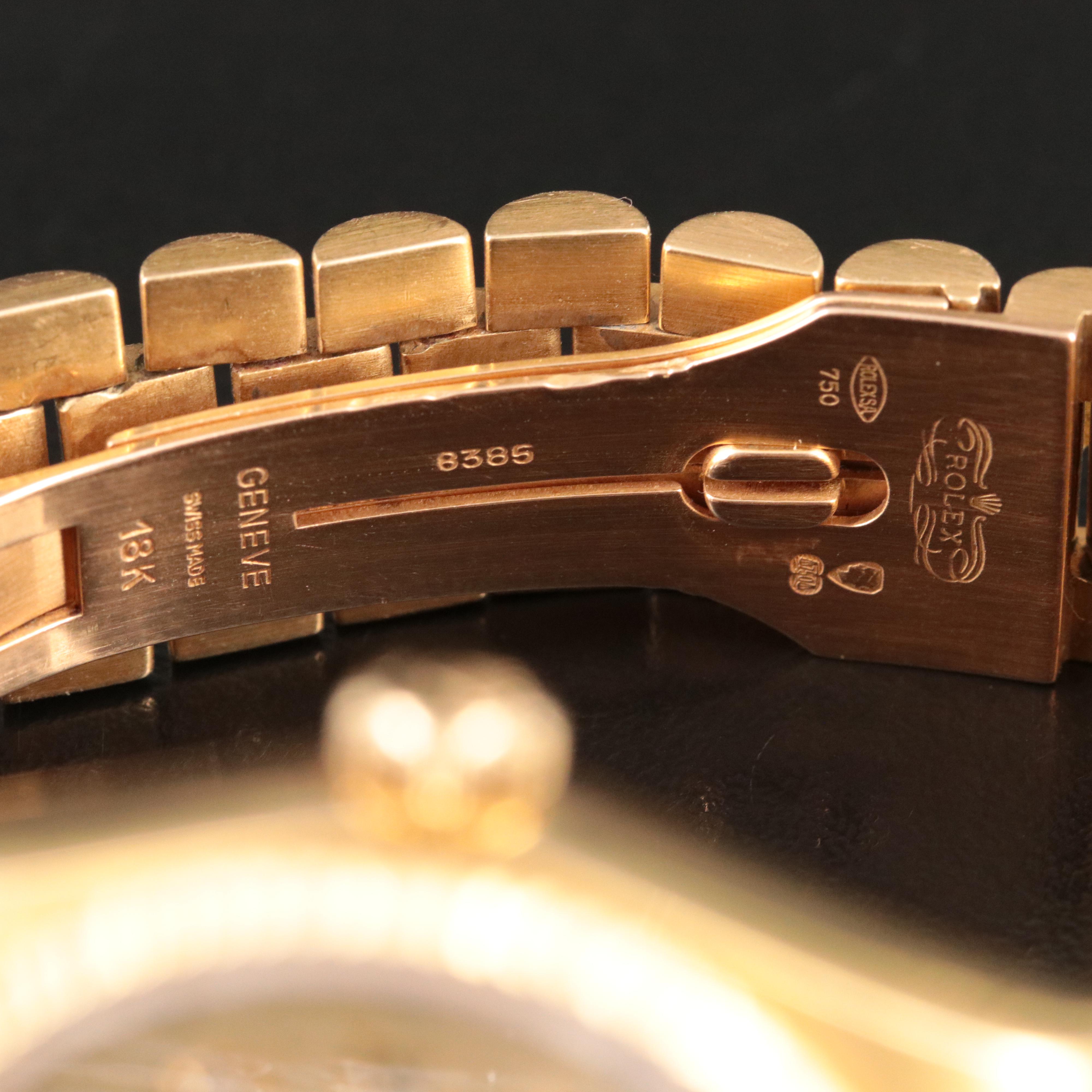 1979 Rolex Day-Date President Custom Diamond Dial Watch