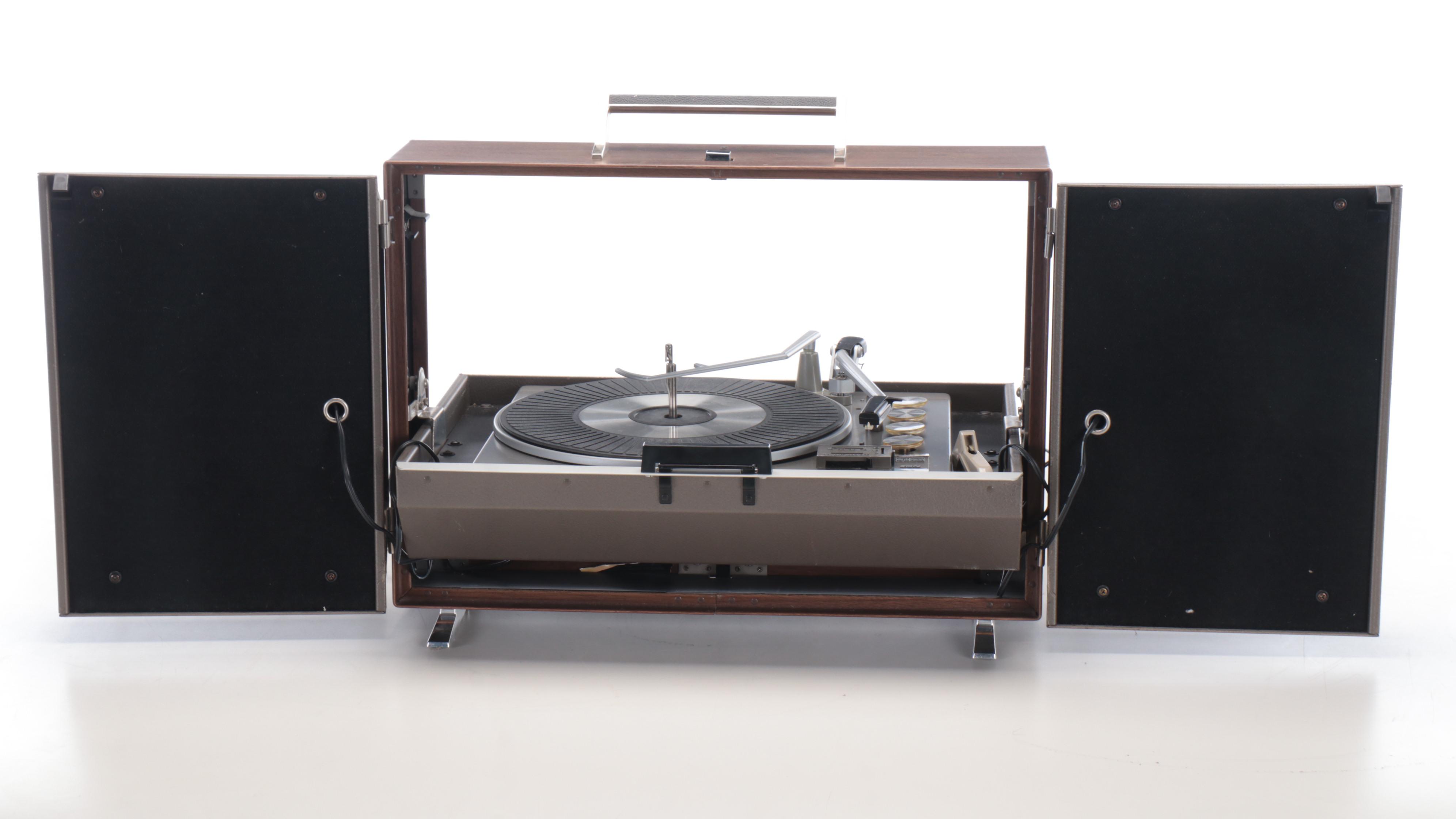 RCA Victor Solid State 4-Speaker Stereo Turntable with Portable Stand