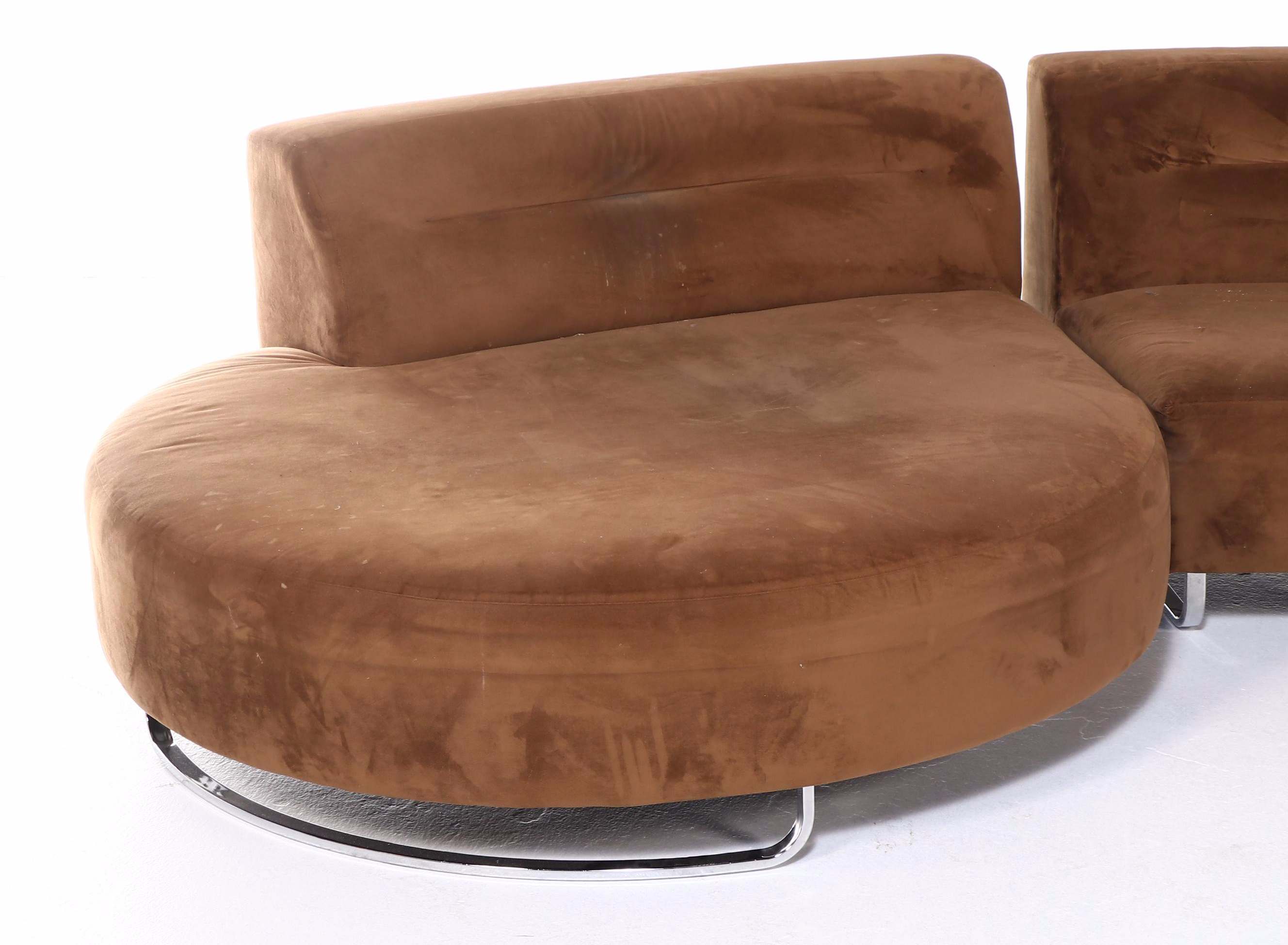 Lazar Industries Upholstered Modular Sofa