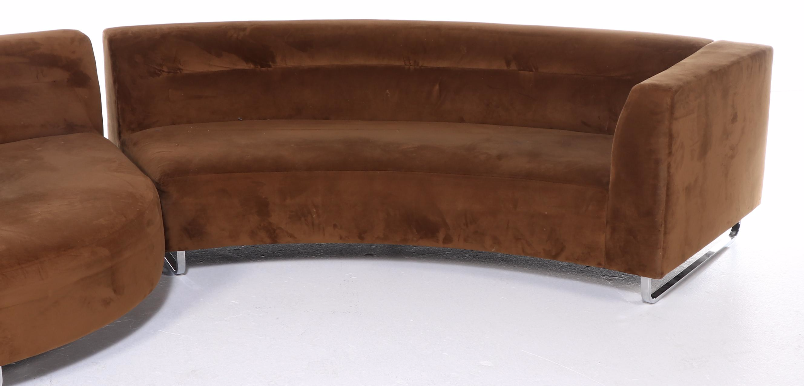 Lazar Industries Upholstered Modular Sofa