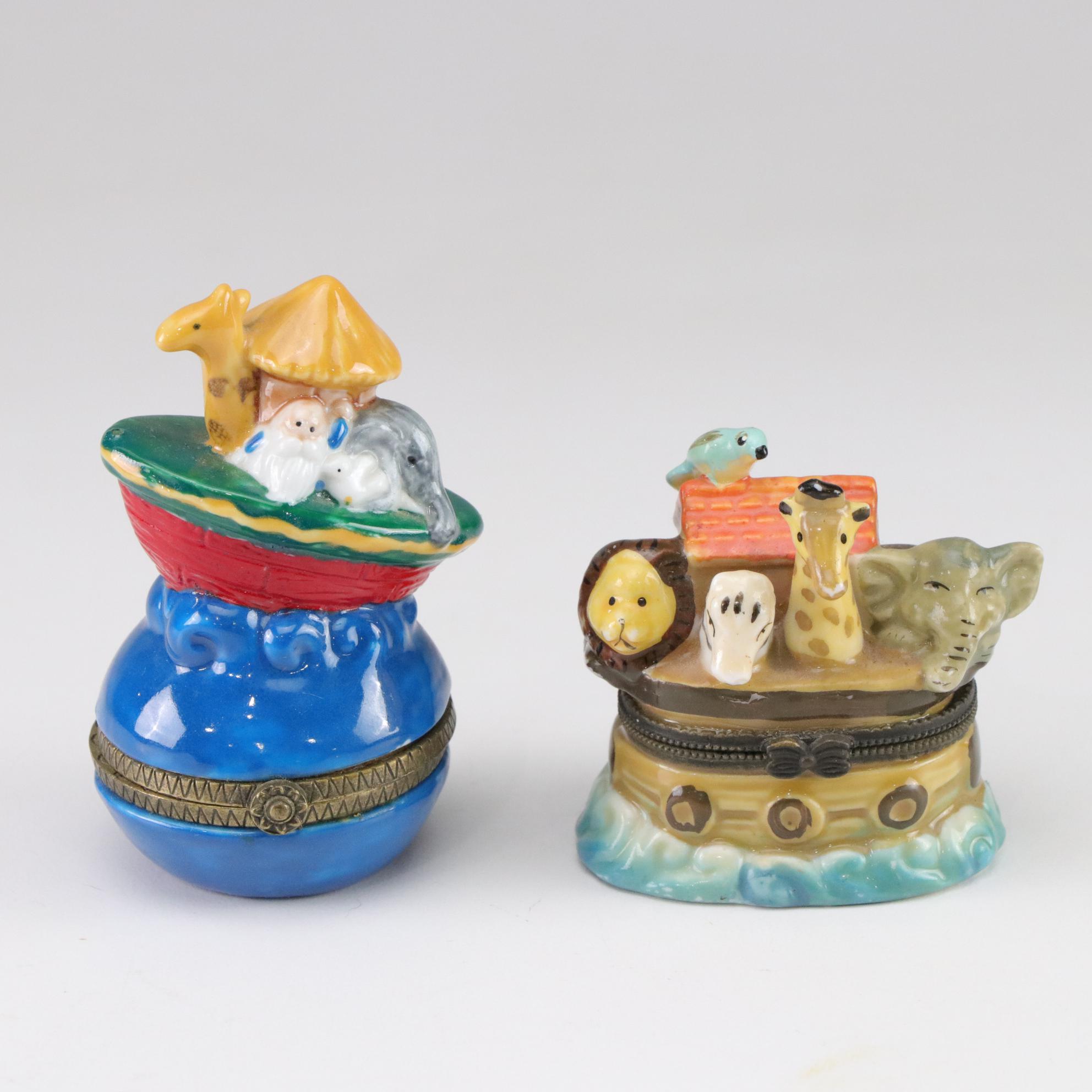 Noah's Ark Themed Bird House and Pill Boxes