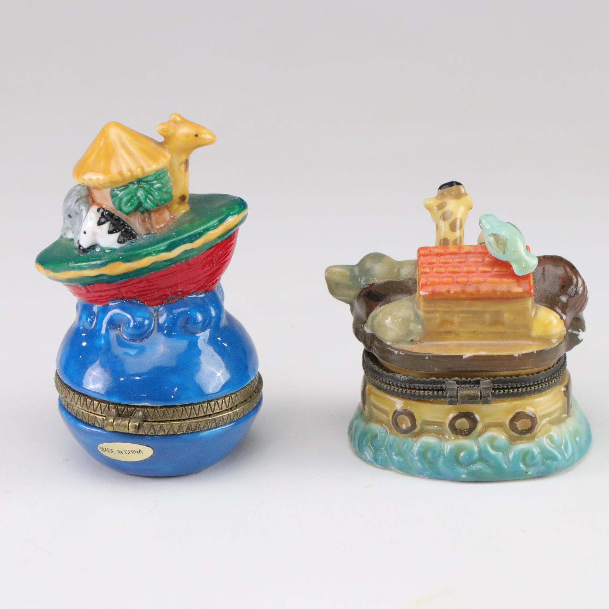 Noah's Ark Themed Bird House and Pill Boxes