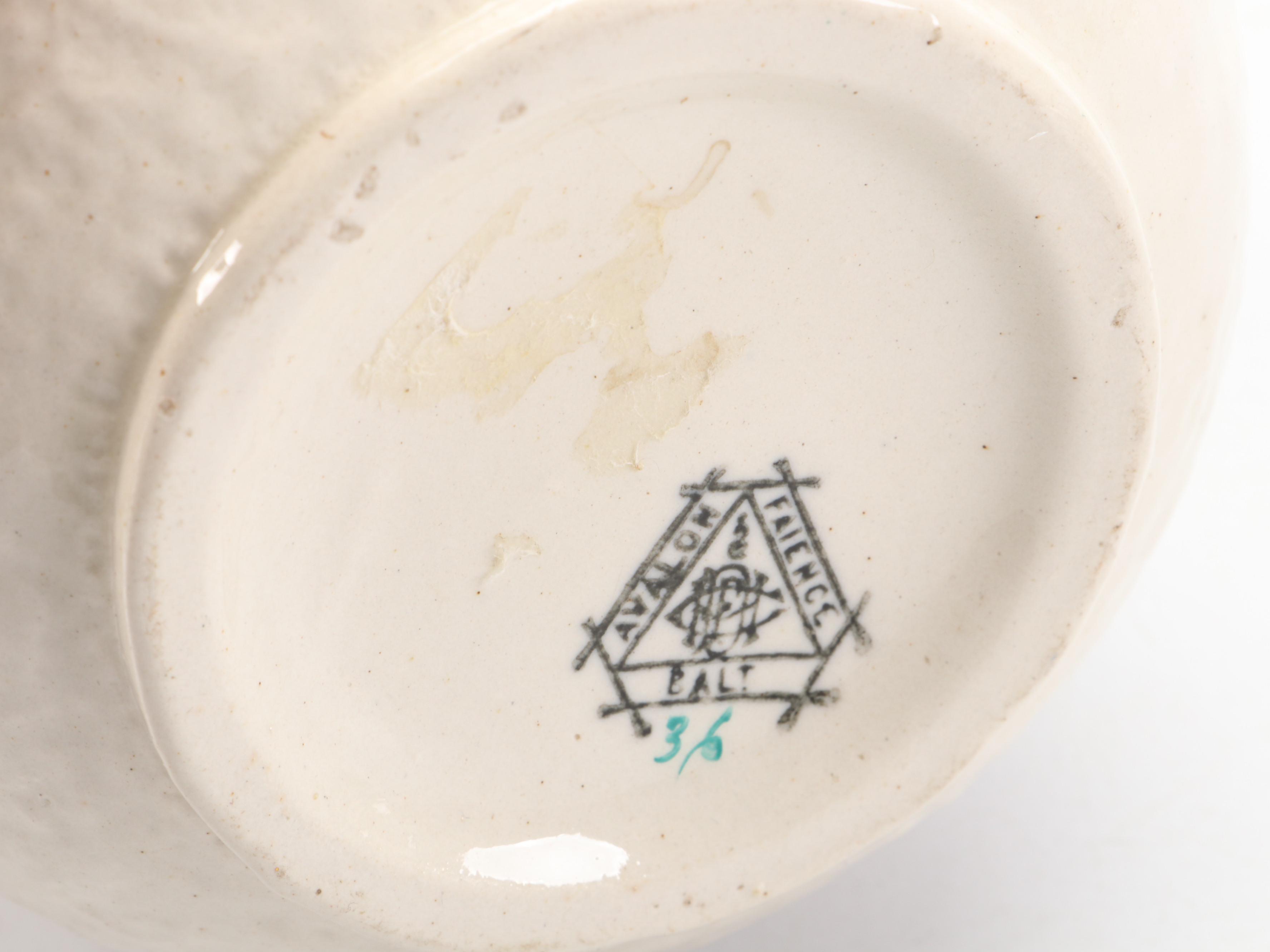 Avalon Faïence Gilt Ceramic Vase with Italian and Other Ceramic Table Décor