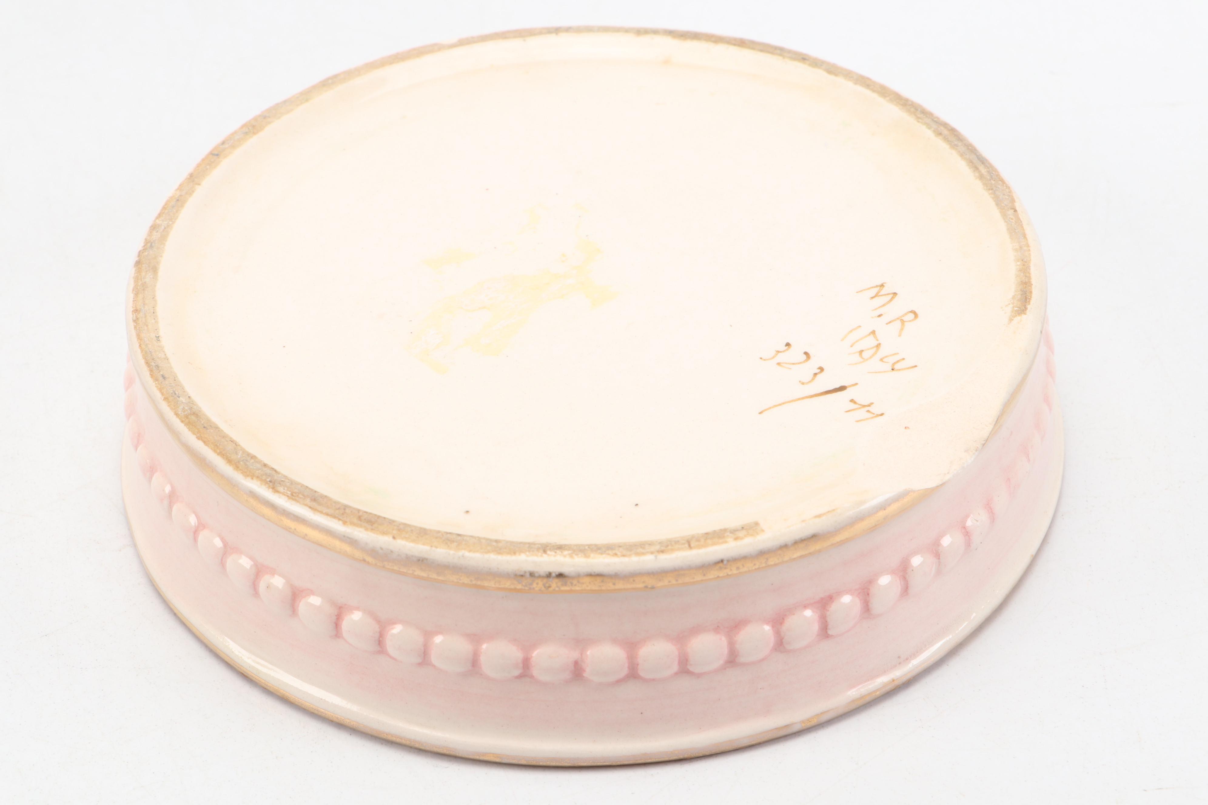 Avalon Faïence Gilt Ceramic Vase with Italian and Other Ceramic Table Décor