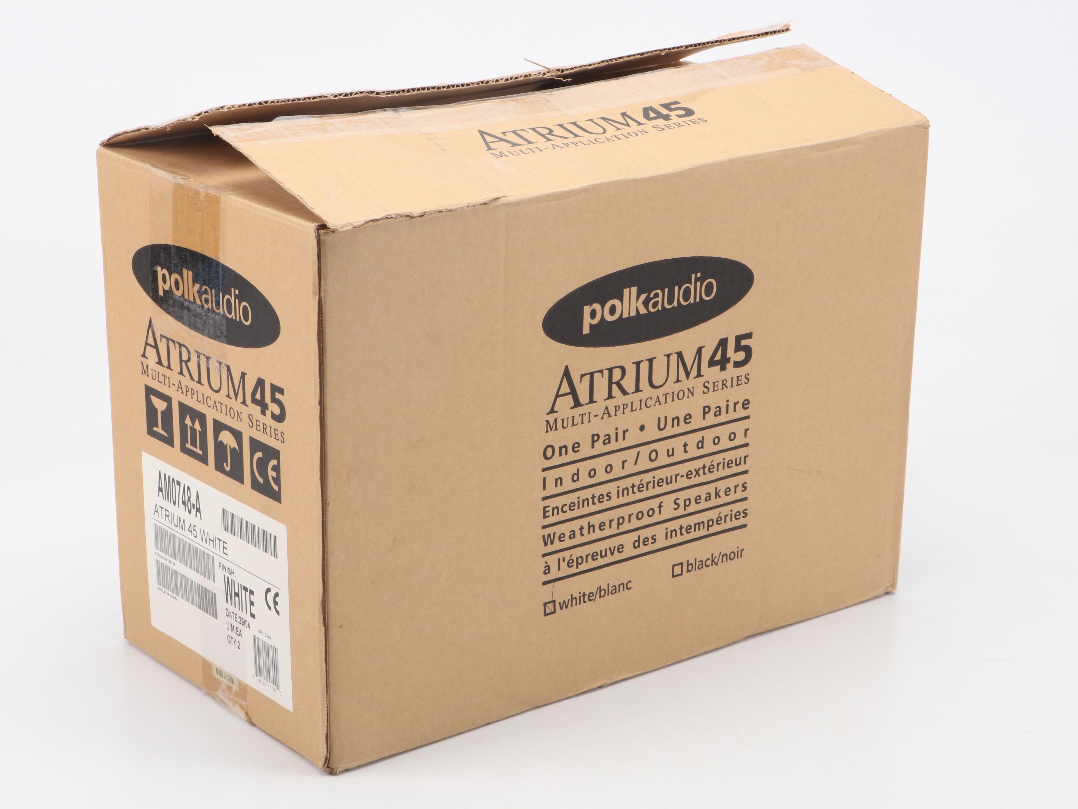 Polk Audio Atrium 45 Multi-Application Series White Indoor/Outdoor Speakers