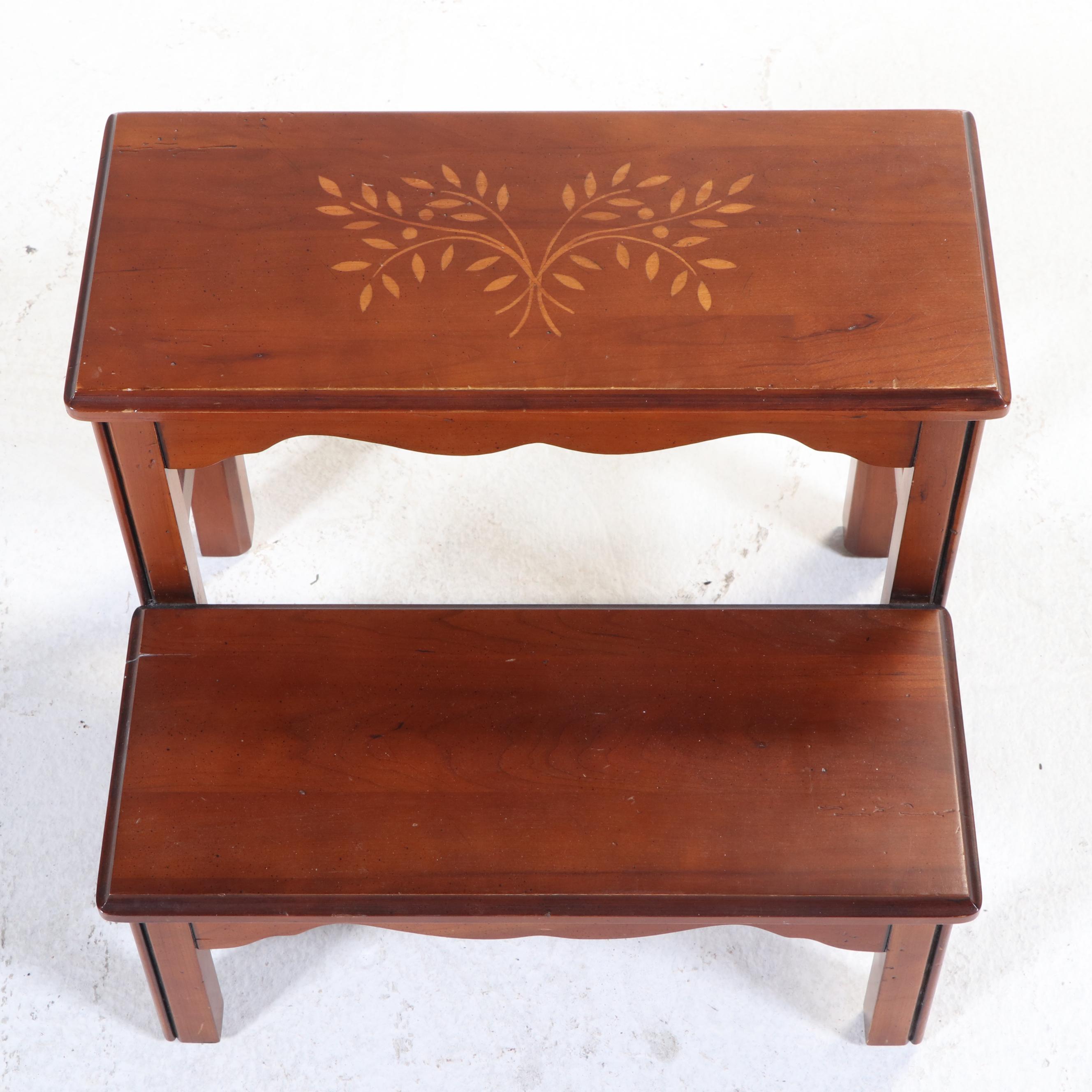 Harden Federal Style Cherry Pineapple Finial Four Poster Bed Frame