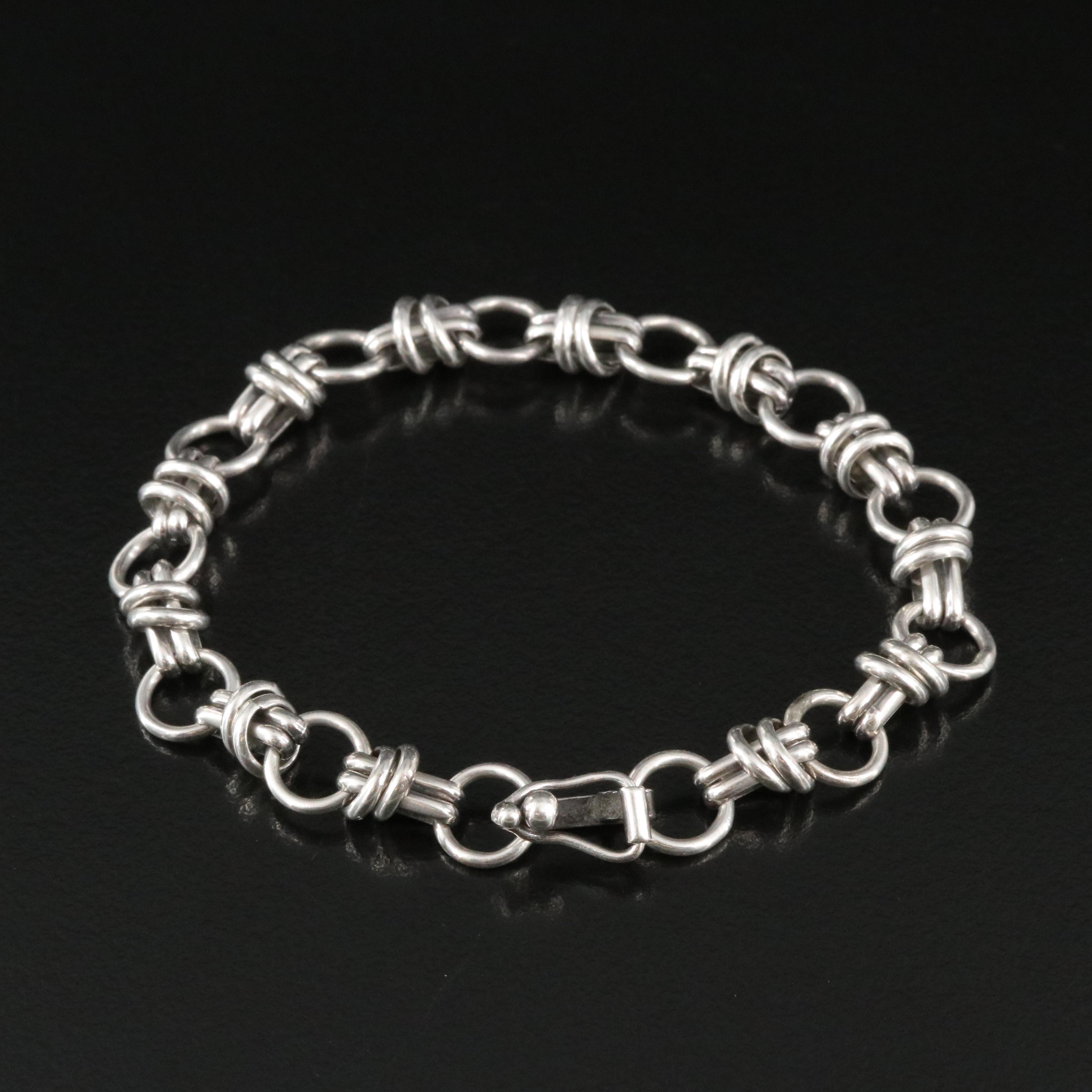 Sterling Fancy Link Bracelet