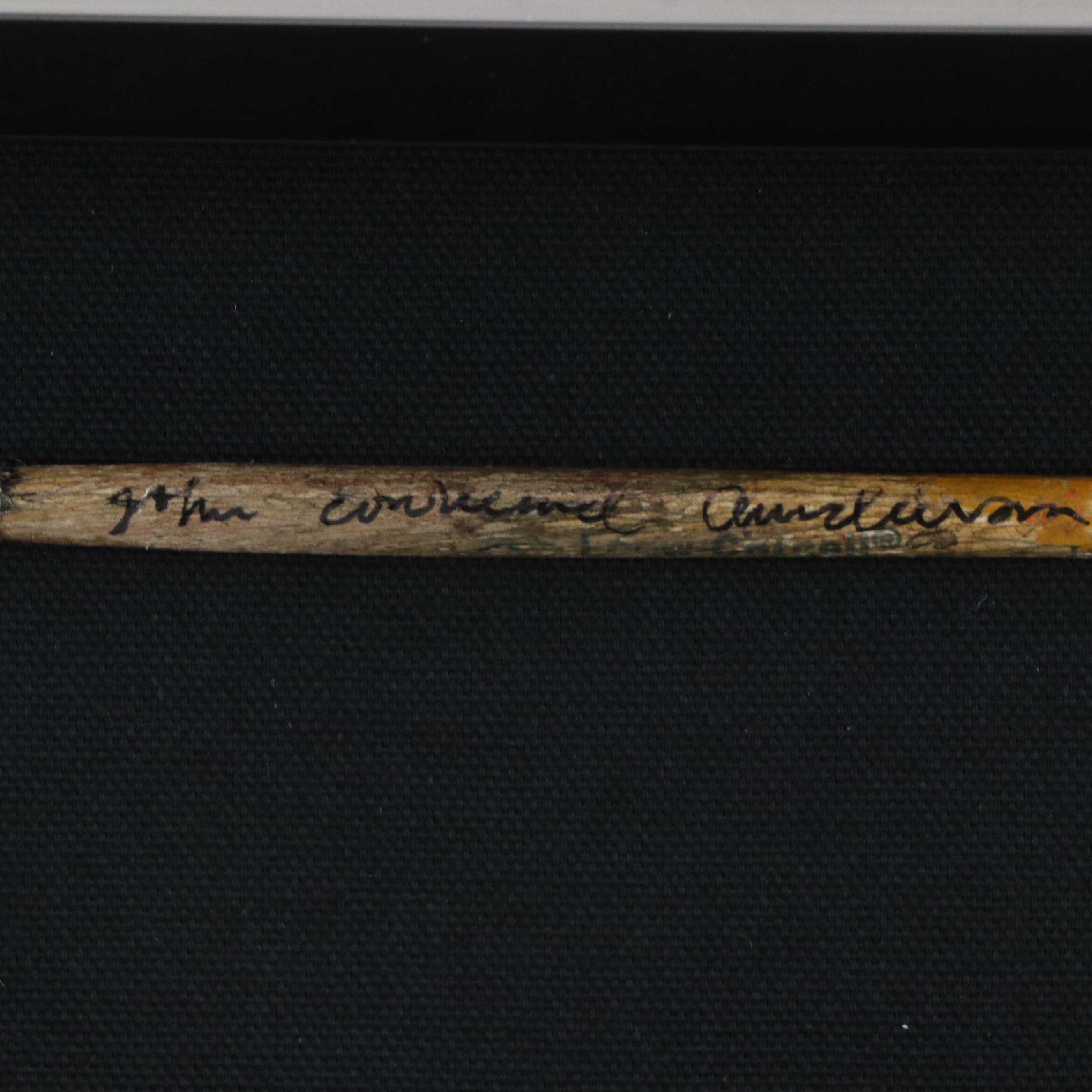 John "Cornbread" Anderson Folk Acrylic Paintings With Signed Brush, 21st Century