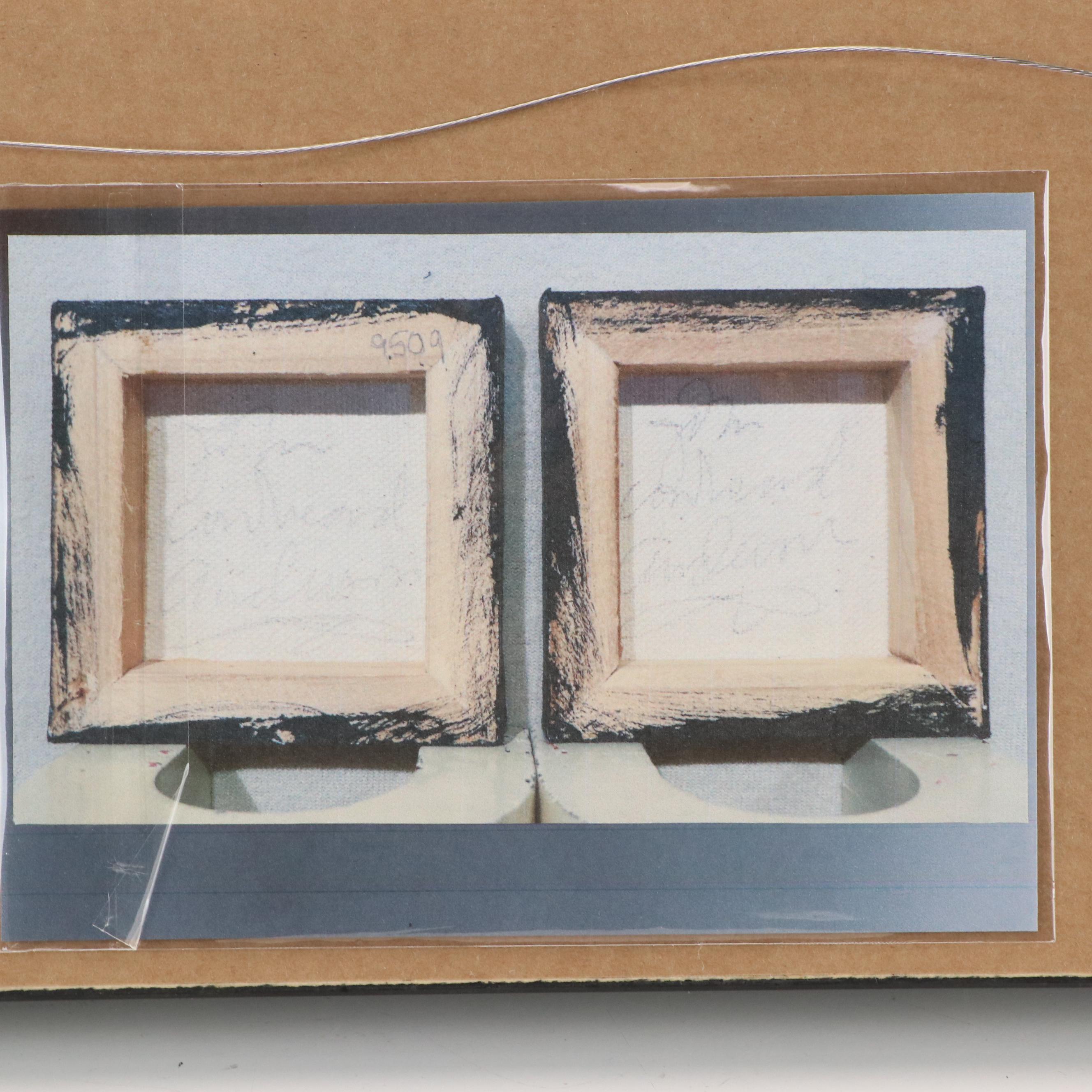 John "Cornbread" Anderson Folk Acrylic Paintings With Signed Brush, 21st Century