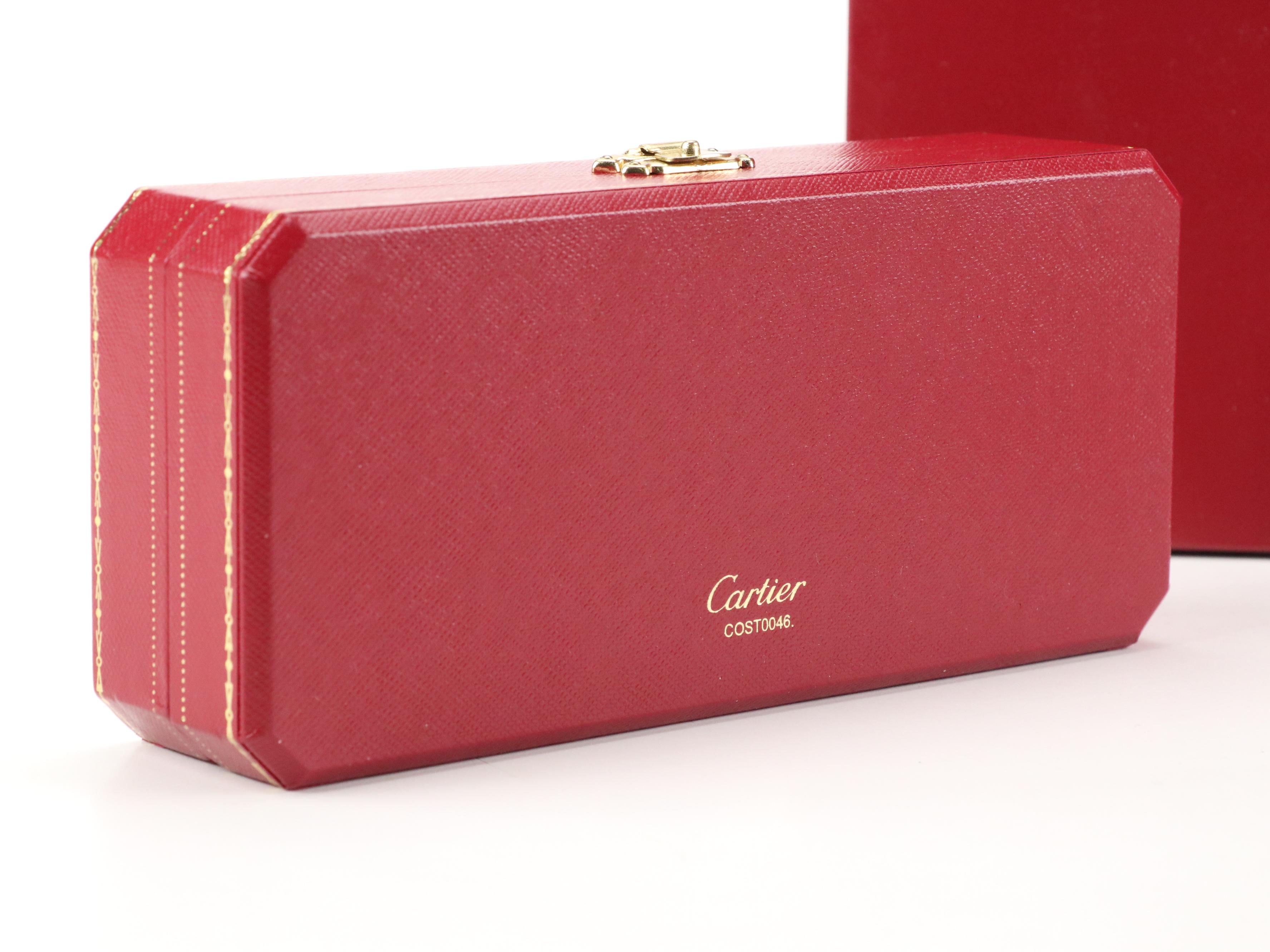 Cartier "Diabolo de Cartier" Black Resin Ballpoint Pen with Gold Plate Accents