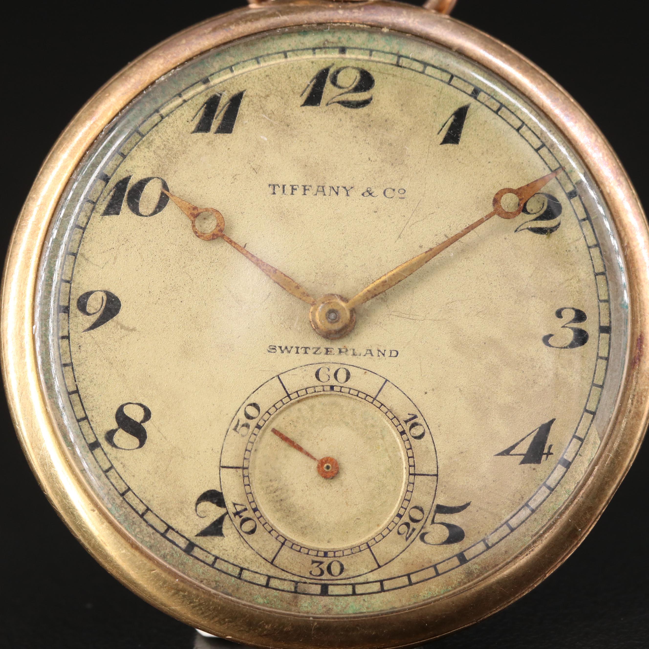 Antique 18K Tiffany and Co. Switzerland Pocket Watch