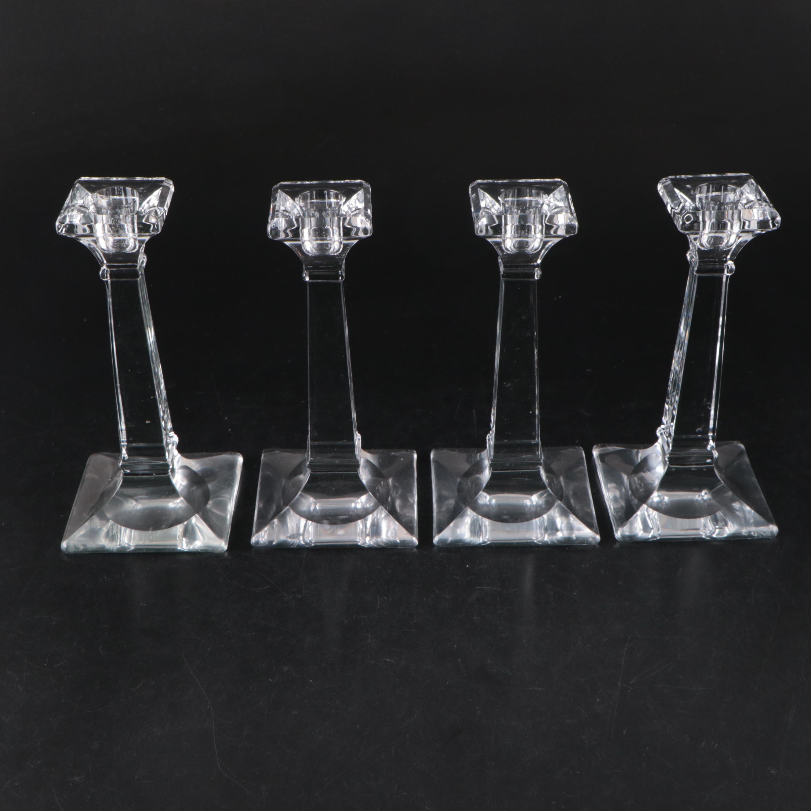 Heisey "Aristocrat" Glass Candlesticks