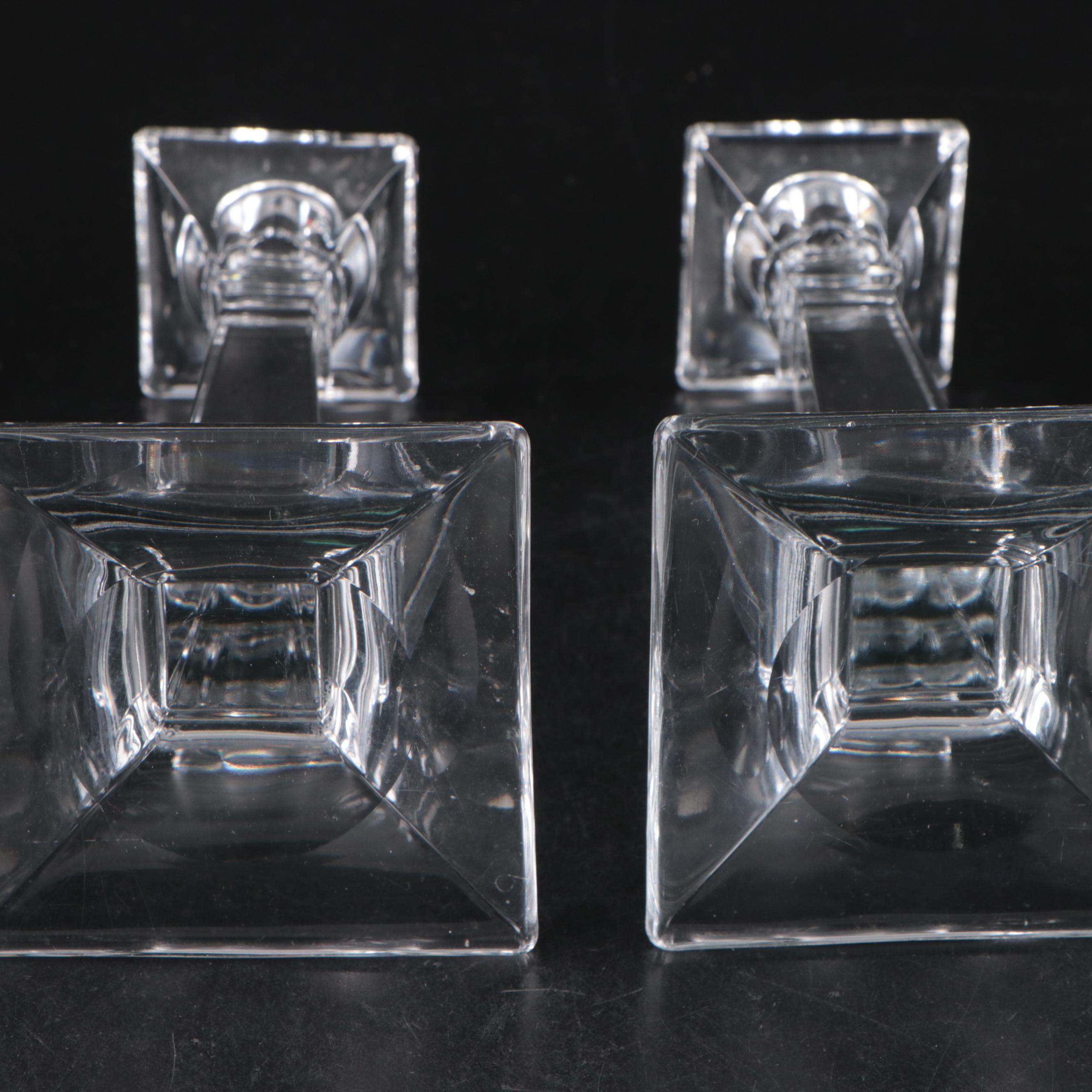 Heisey "Aristocrat" Glass Candlesticks