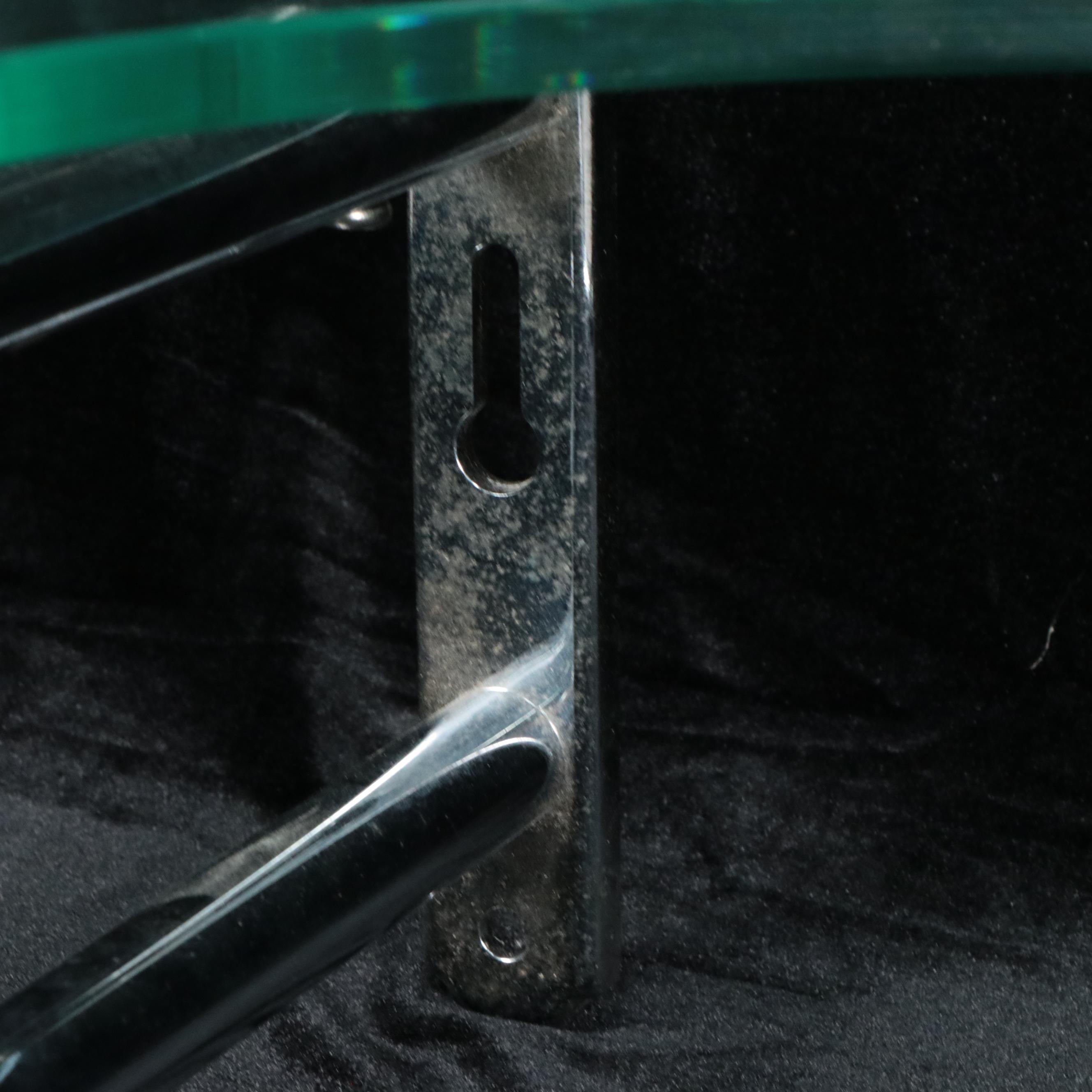 Wells Sinkware Art Glass Vessel with Wall Mount Glass and Chrome Vanity