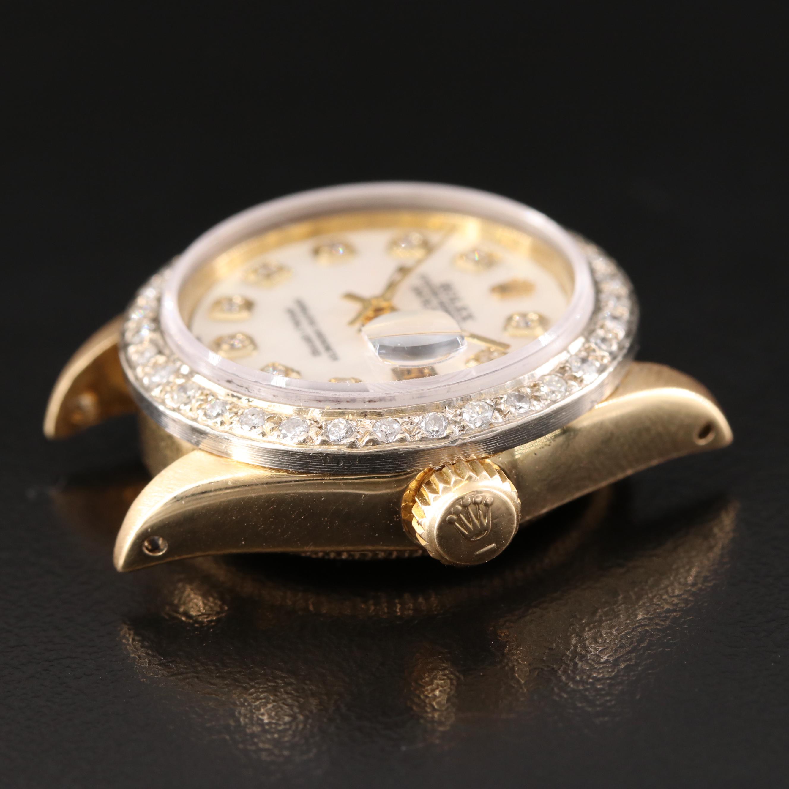 1975 Rolex Datejust 6917 Custom Diamond Automatic Watch