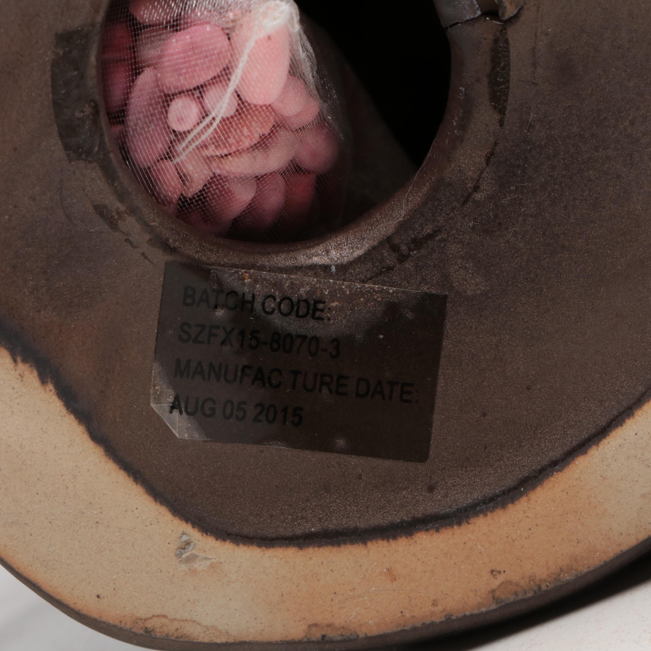 Chinese Dolls with Ceramic Budai Figurine, Display Base, Fan & Silver Plate Cuff