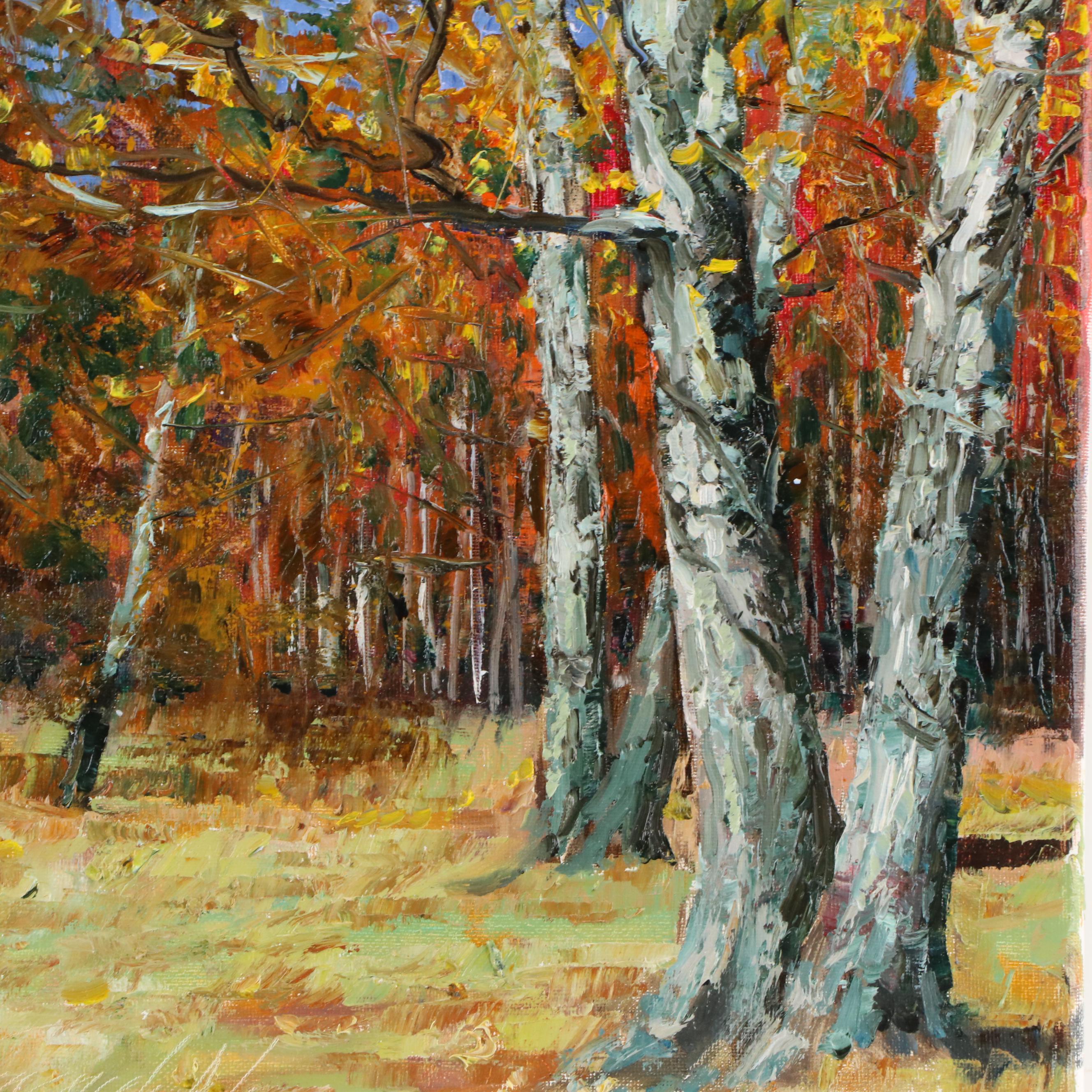 Garncarek Aleksander Forest Landscape Oil Painting, 2024