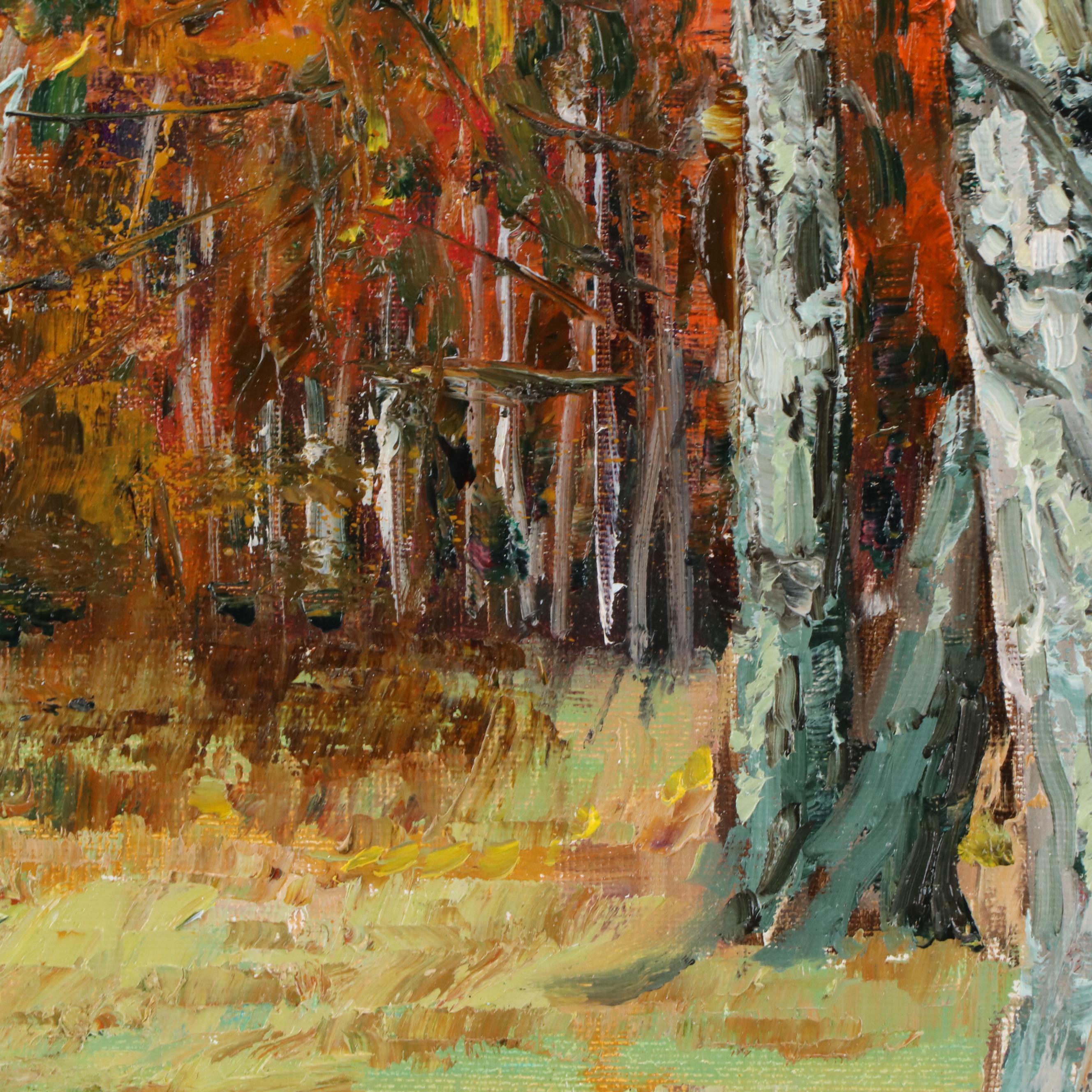 Garncarek Aleksander Forest Landscape Oil Painting, 2024